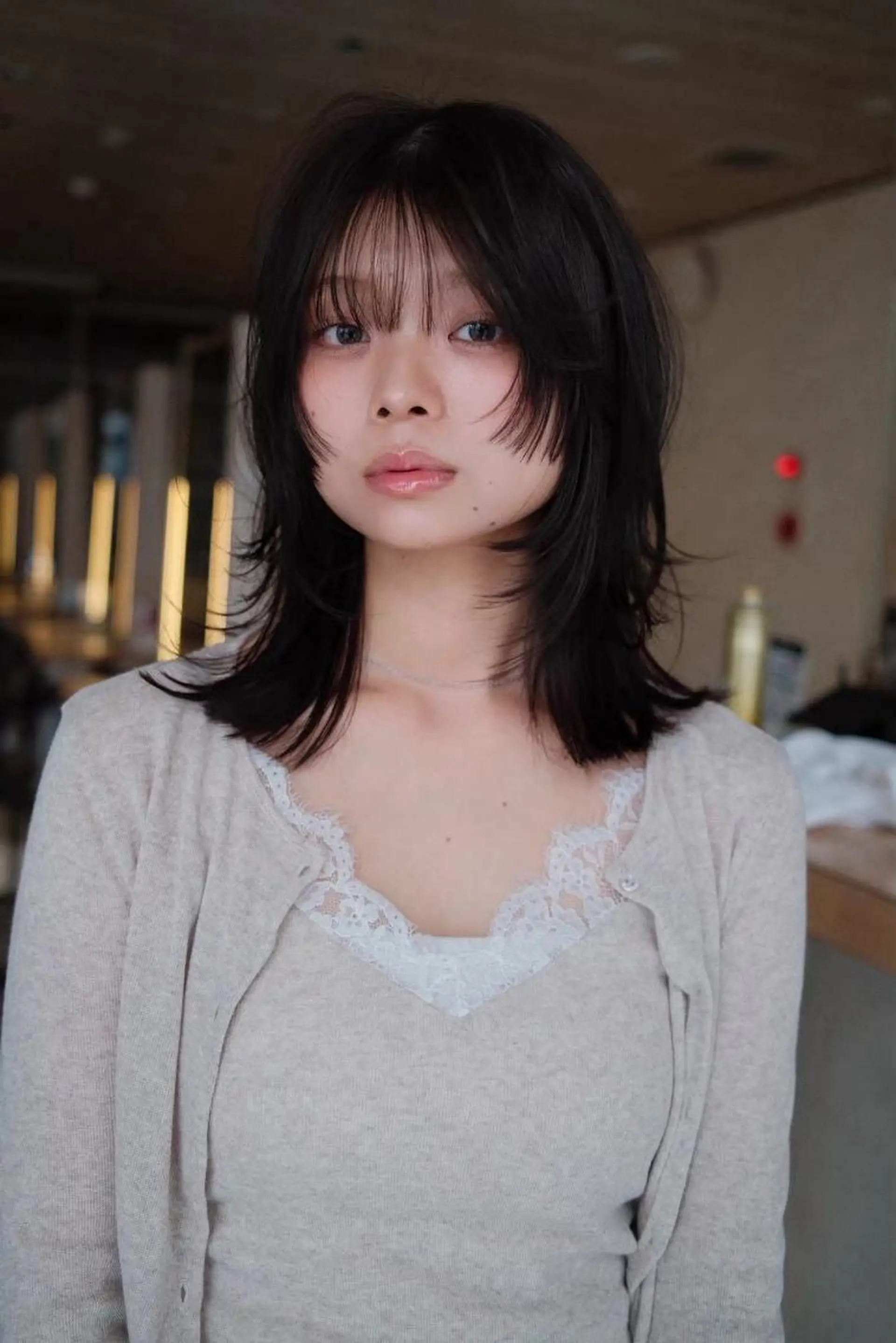 セミロング レイヤーカット 小顔カット カラー/レイヤー/ 髪質改善/PAAQのヘアスタイル