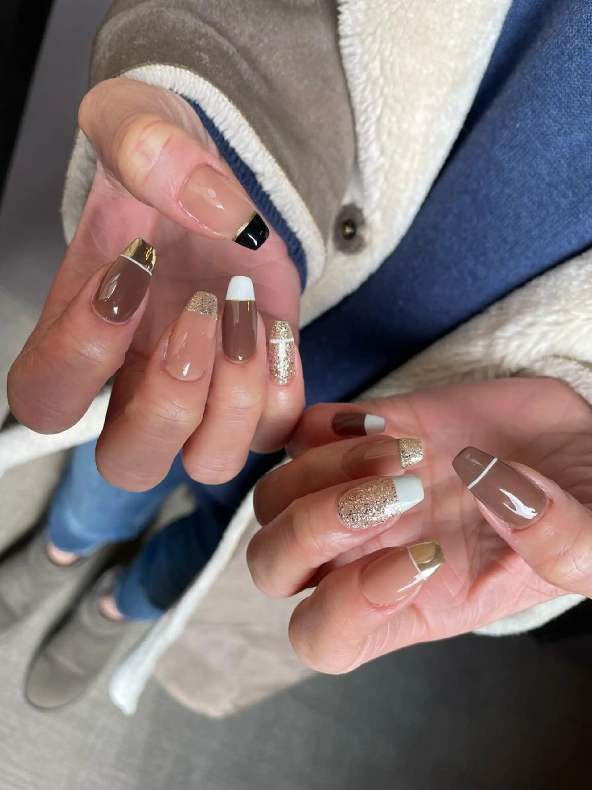 ロング カラー ヘアアレンジ キッズ ネイル マツエク・マツパ アイブロウ 福田 加奈のネイルデザイン