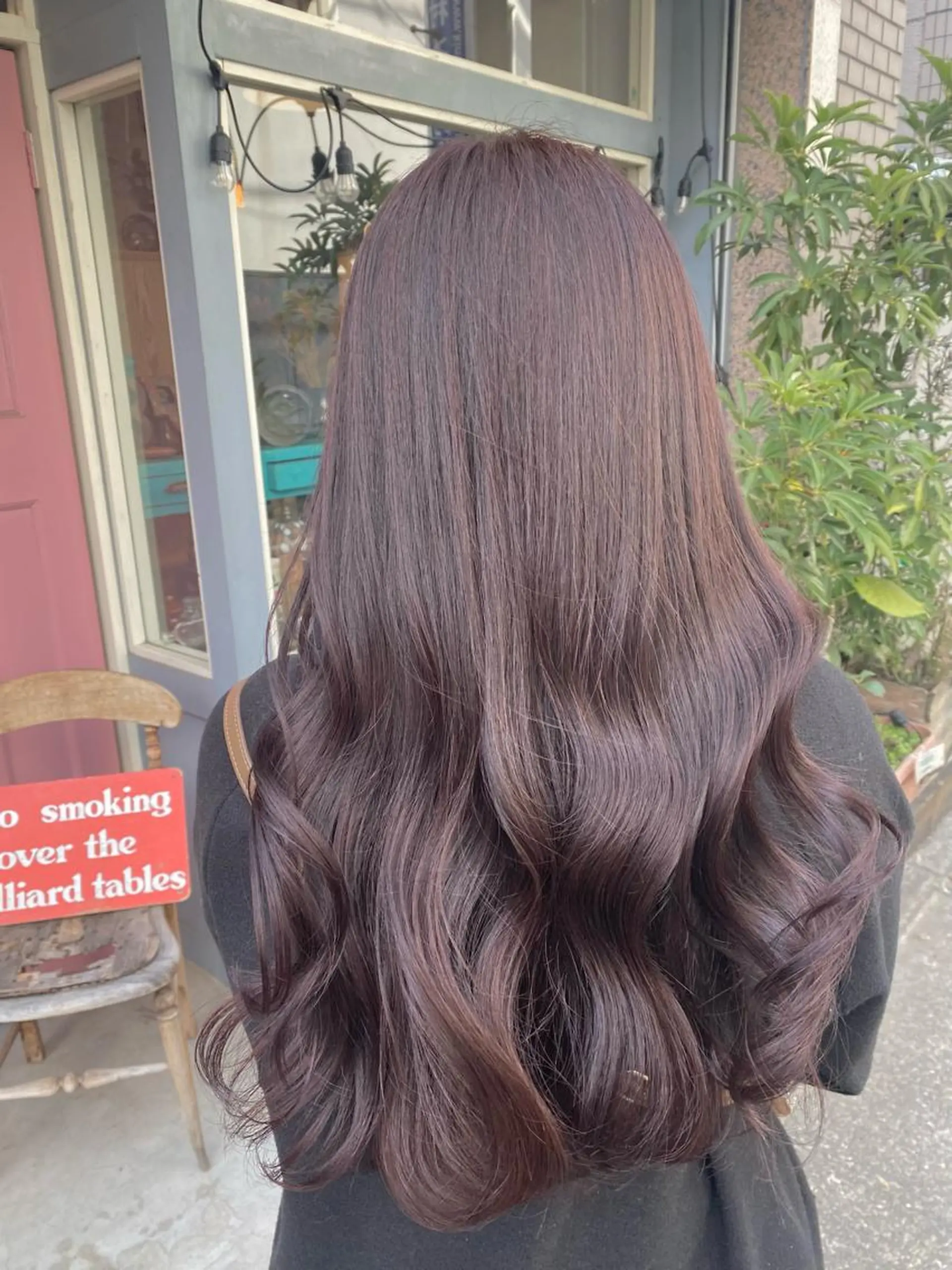 セミロング カラー ブリーチ ブラウンカラー ブリーチなしカラー ピンクカラー ピンクブラウン カット ヘアカラー トリートメント SALOWIN二子玉川South店所属・AYANO ／レイヤー／オリーブのヘアスタイル