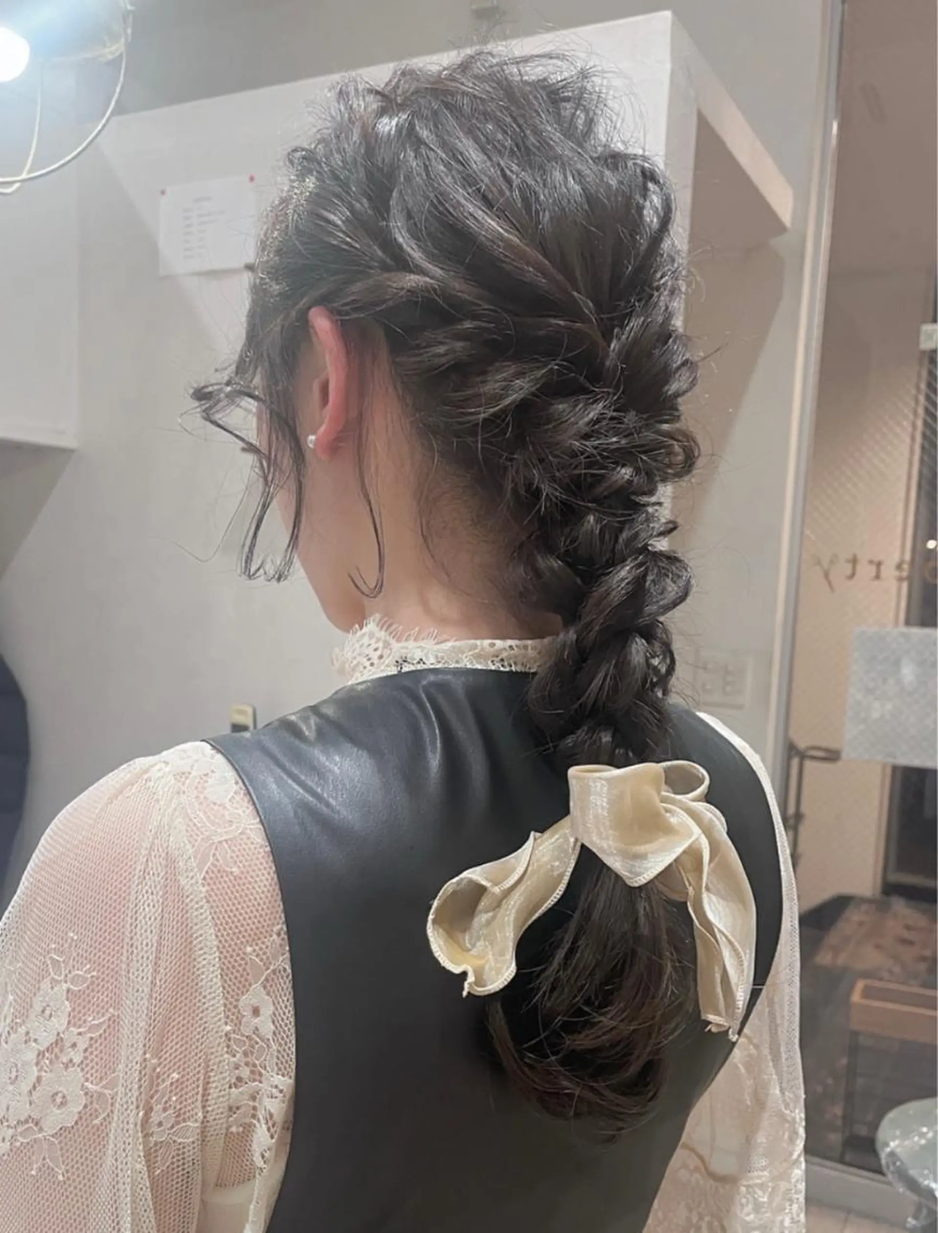 セミロング カラー ヘアアレンジ nakahara madokaのヘアスタイル