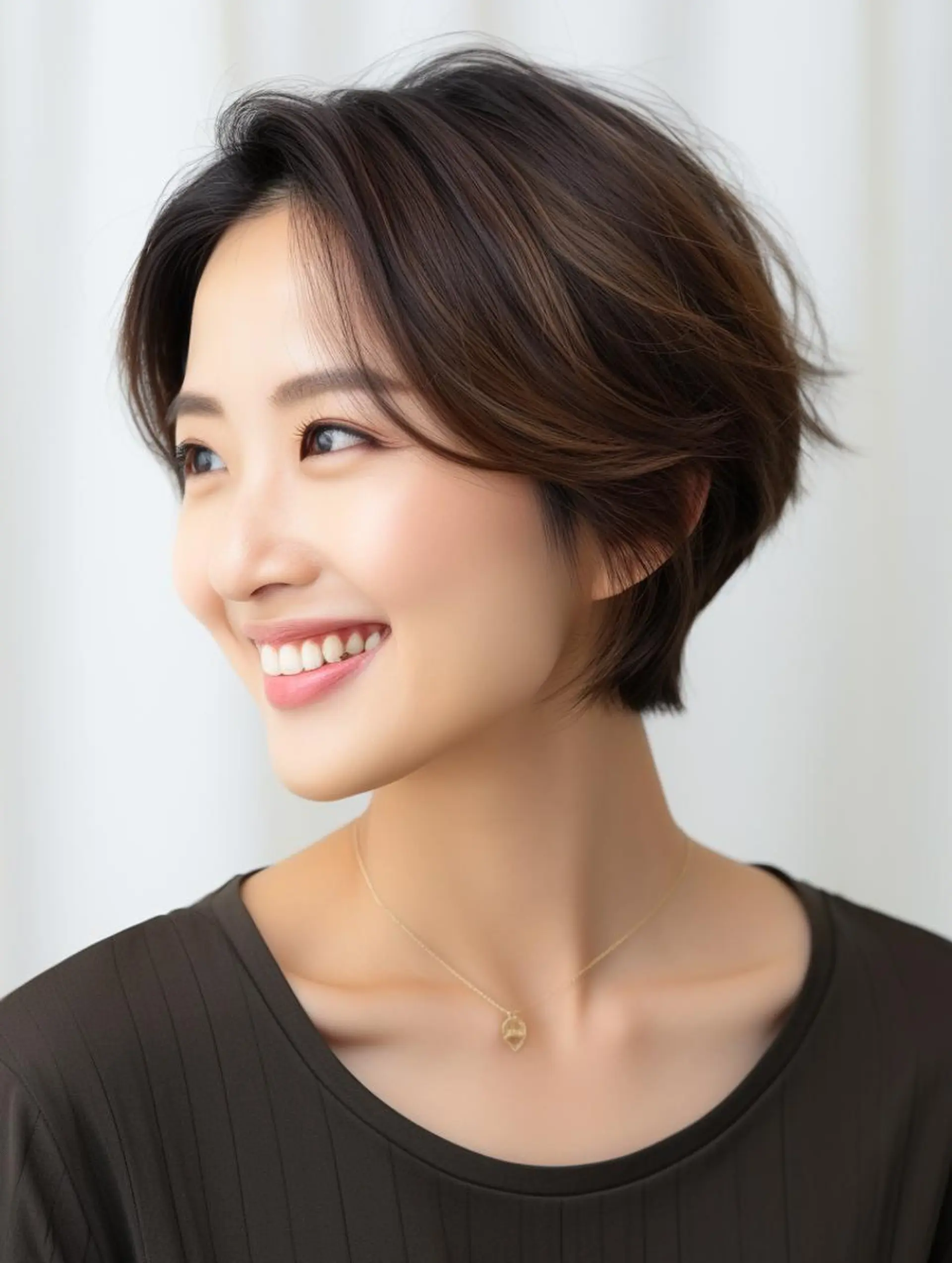 ショート カラー 表参道/さあ や/大人ナチュラルのヘアスタイル