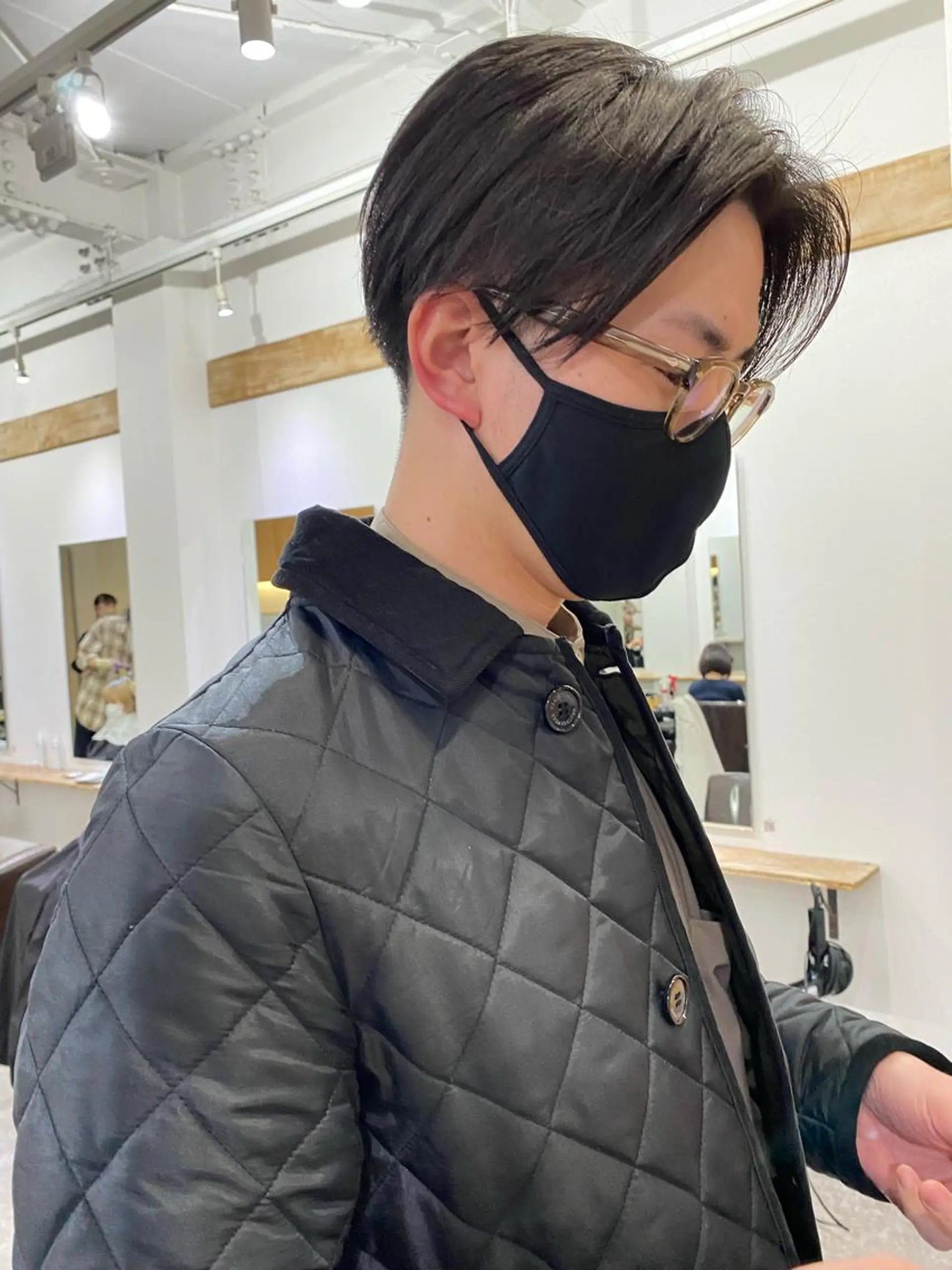 ショート メンズ センターパート ハンサムショート ショートヘア カット 森貴裕/ベージュ/ パーマ/オリーブのヘアスタイル