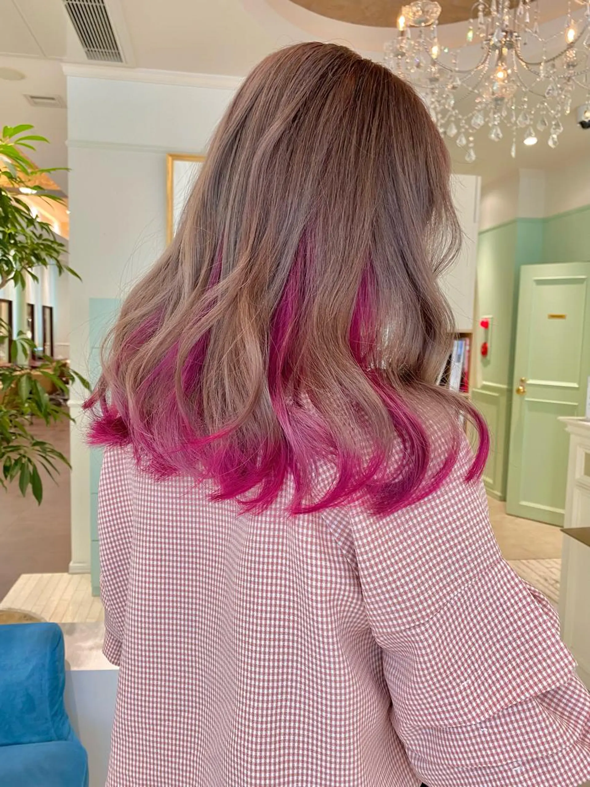 ロング カラー デザインカラー トリートメント Re:ta Hair 飯田淳平のヘアスタイル