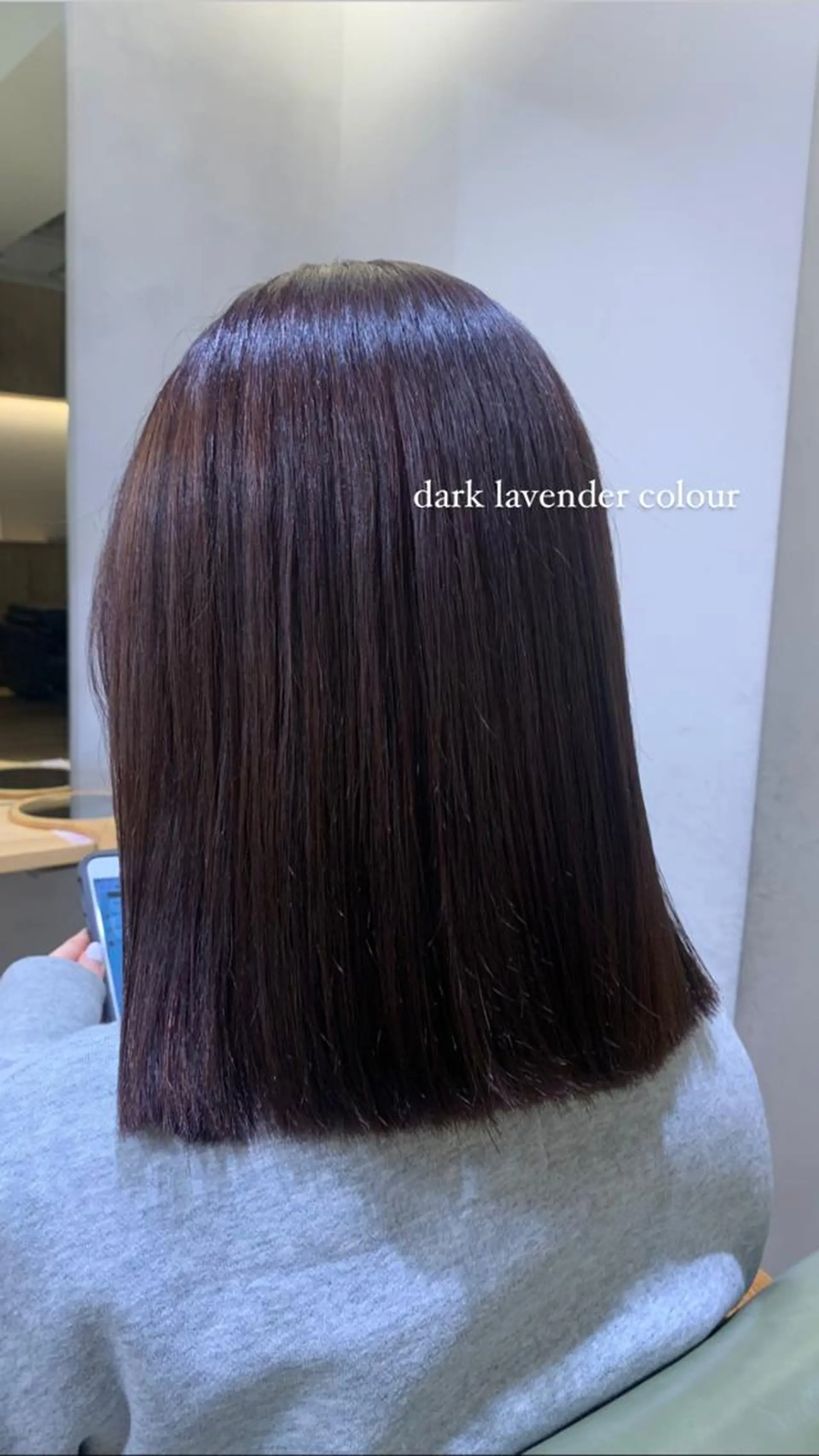 ミディアム カラー ブリーチ ディープラベンダー ラベンダーカラー ブリーチなしカラー natsu/梅田 /透明感/艶髪のヘアスタイル
