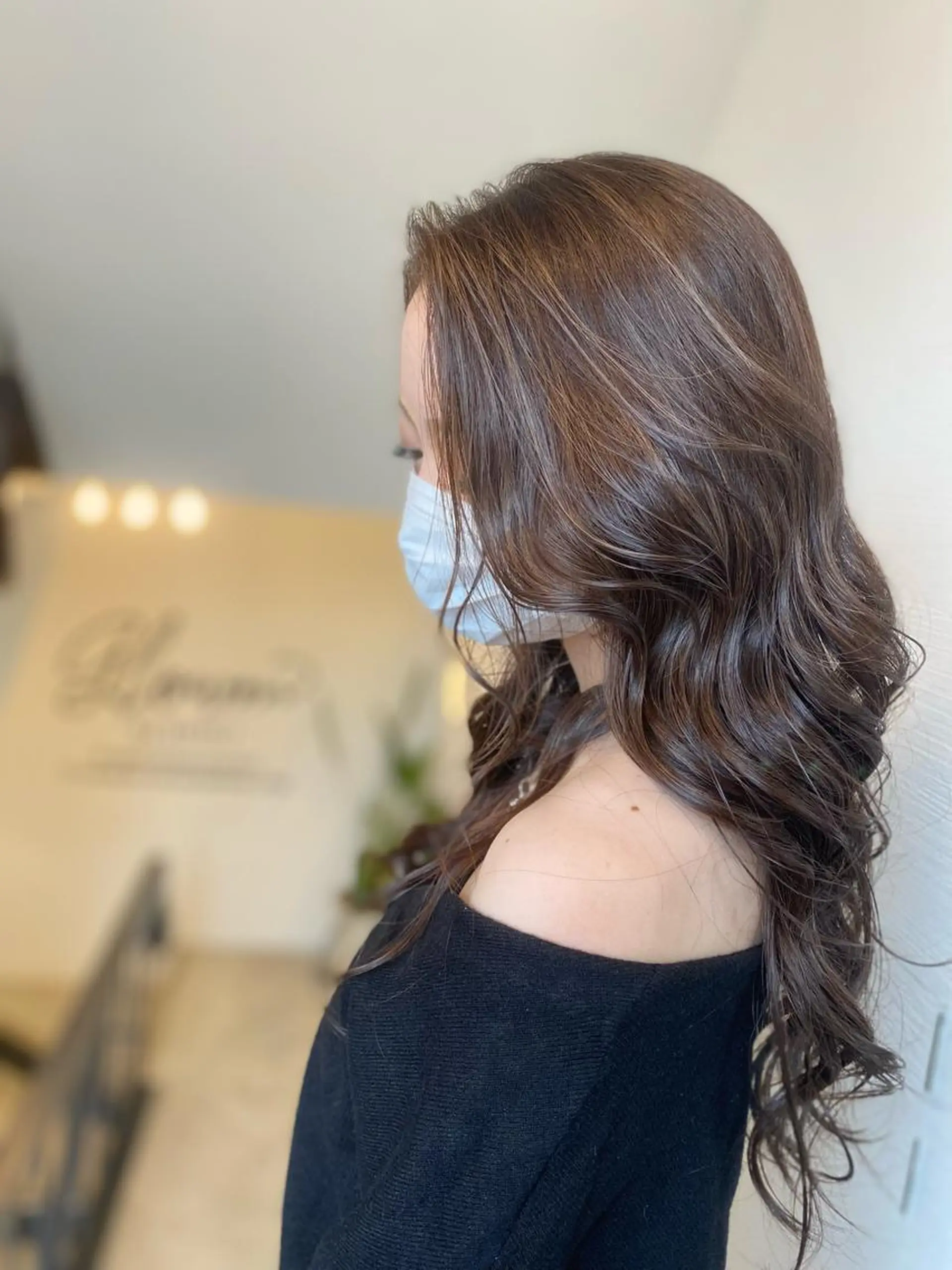 ロング カット ヘアカラー トリートメント glowm店長 加藤翔太のヘアスタイル