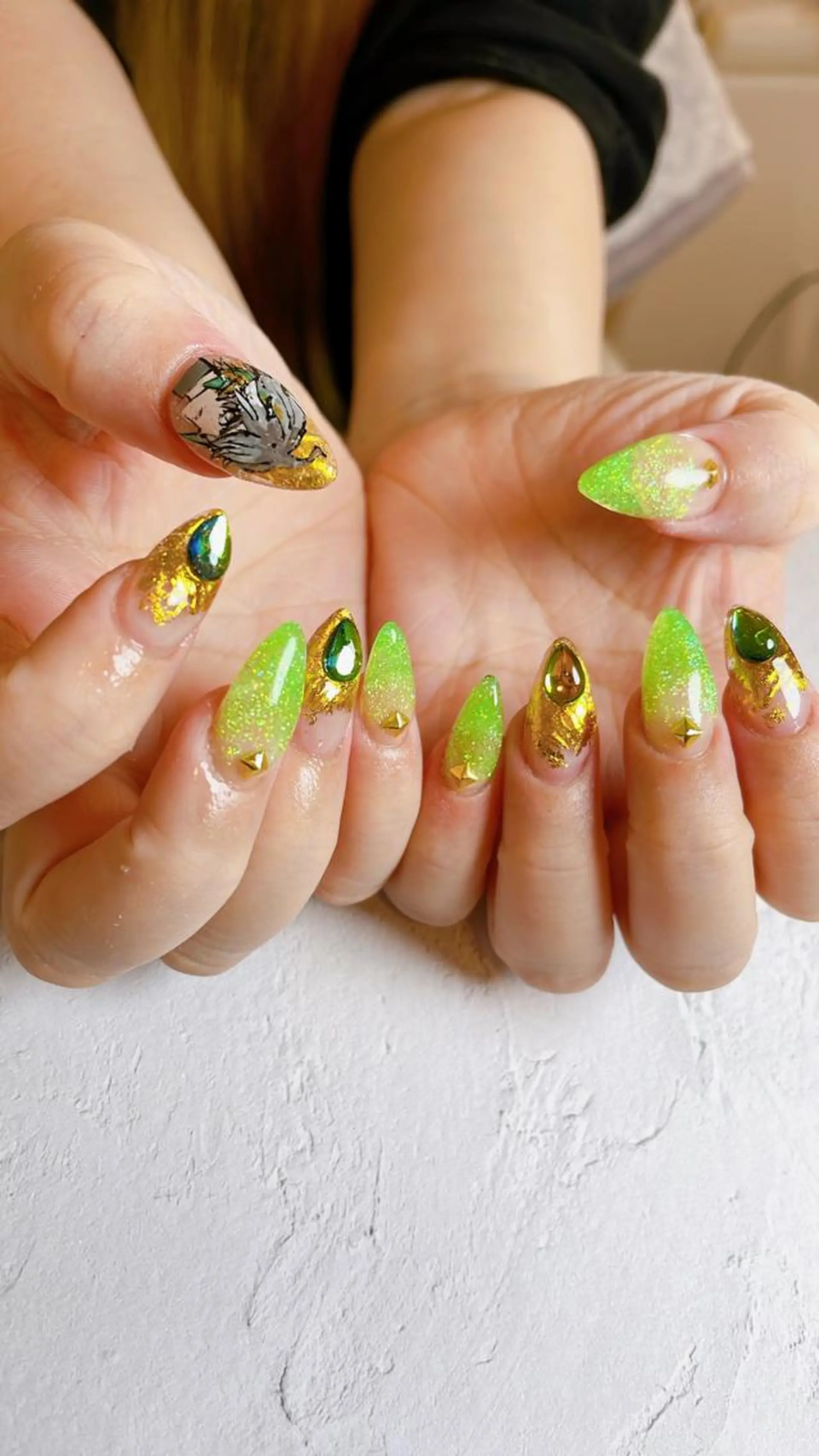 ネイル アートネイル ハンドネイル LaLa Peach 福岡のマツエク・マツパデザイン