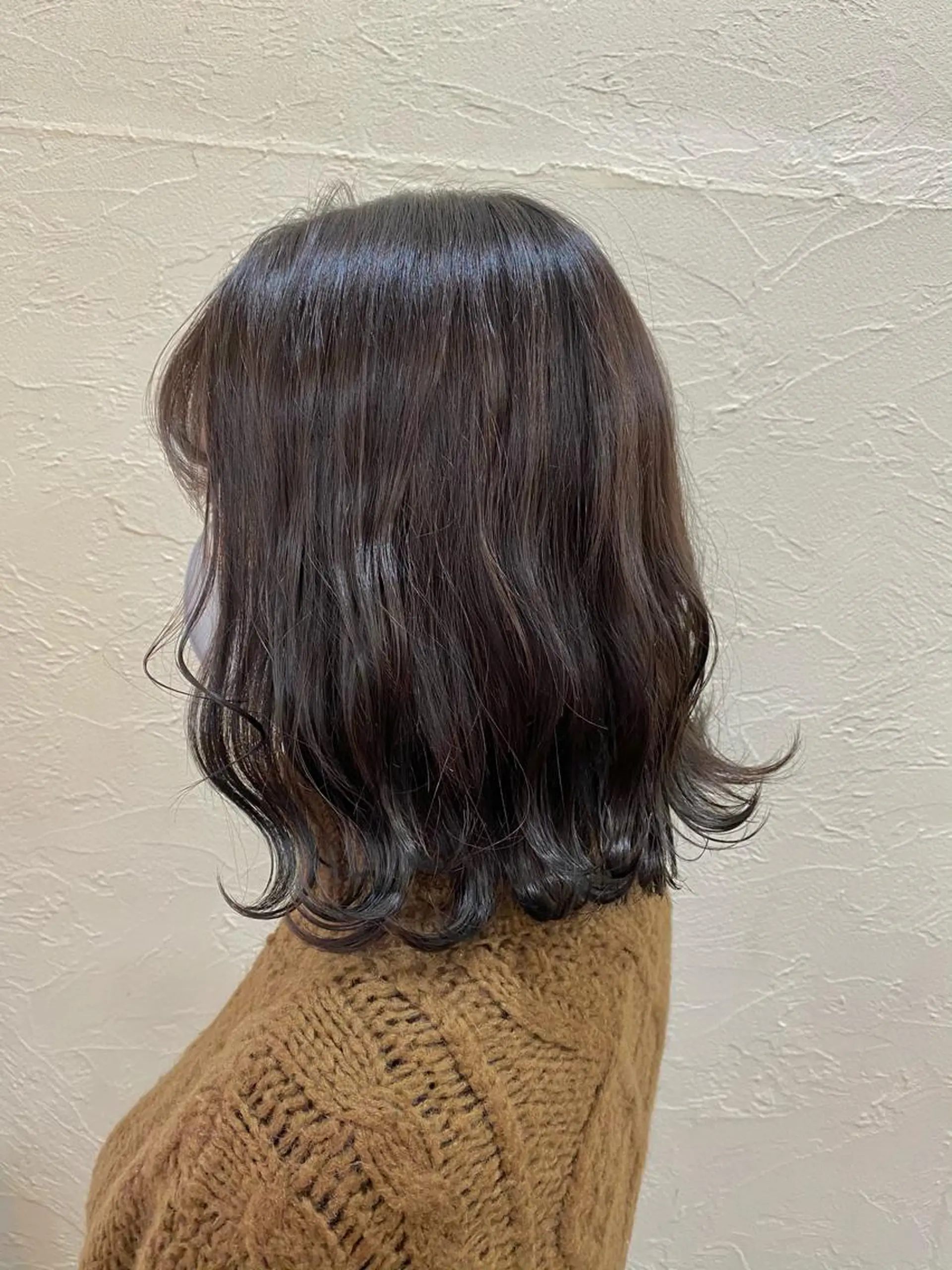 ミディアム カラー 透明感カラー グレージュ カット ヘアカラー トリートメント ENIF ヤマグチアツコのヘアスタイル