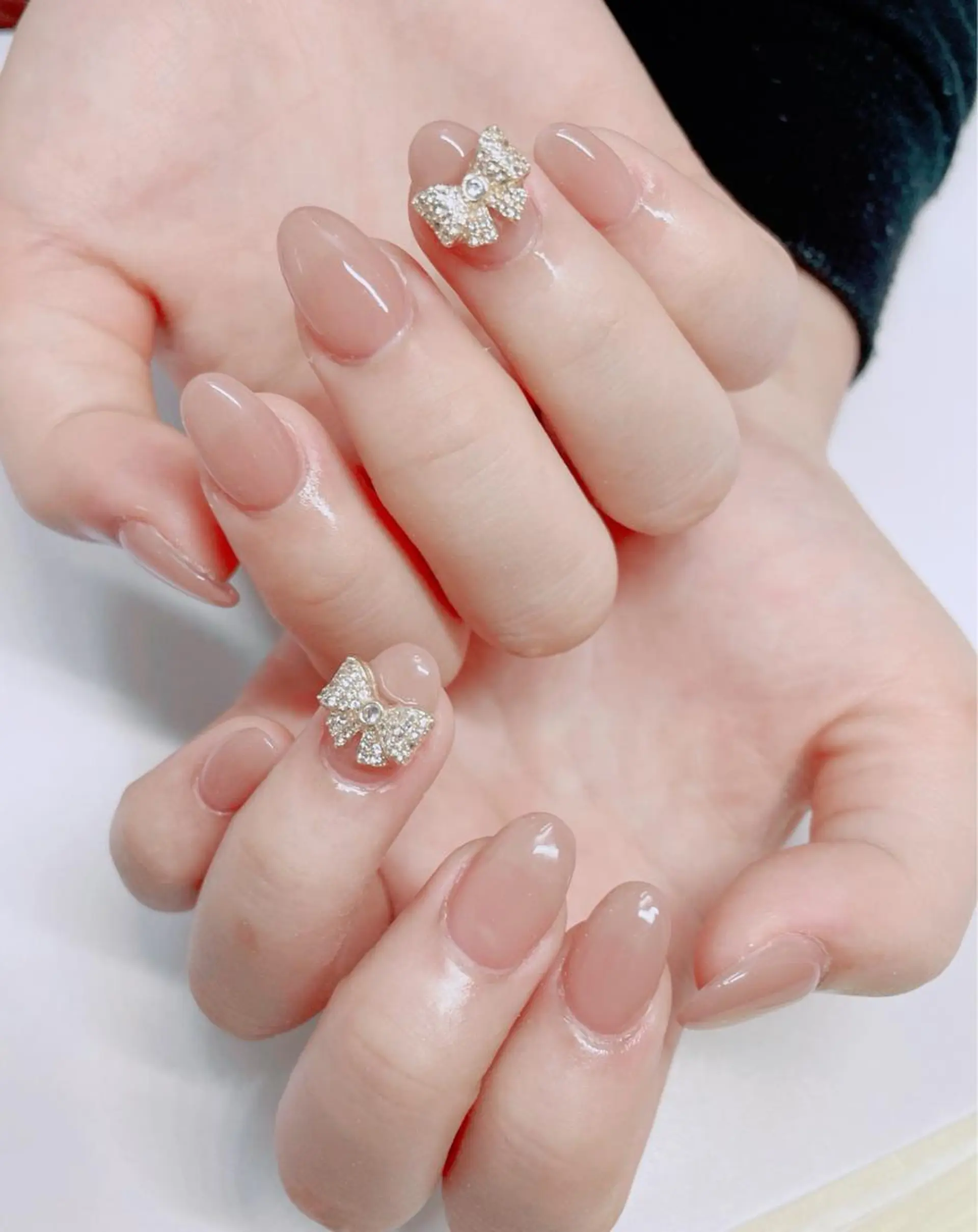 ネイル 長さ出し ワンカラーネイル Li beau nailのネイルデザイン