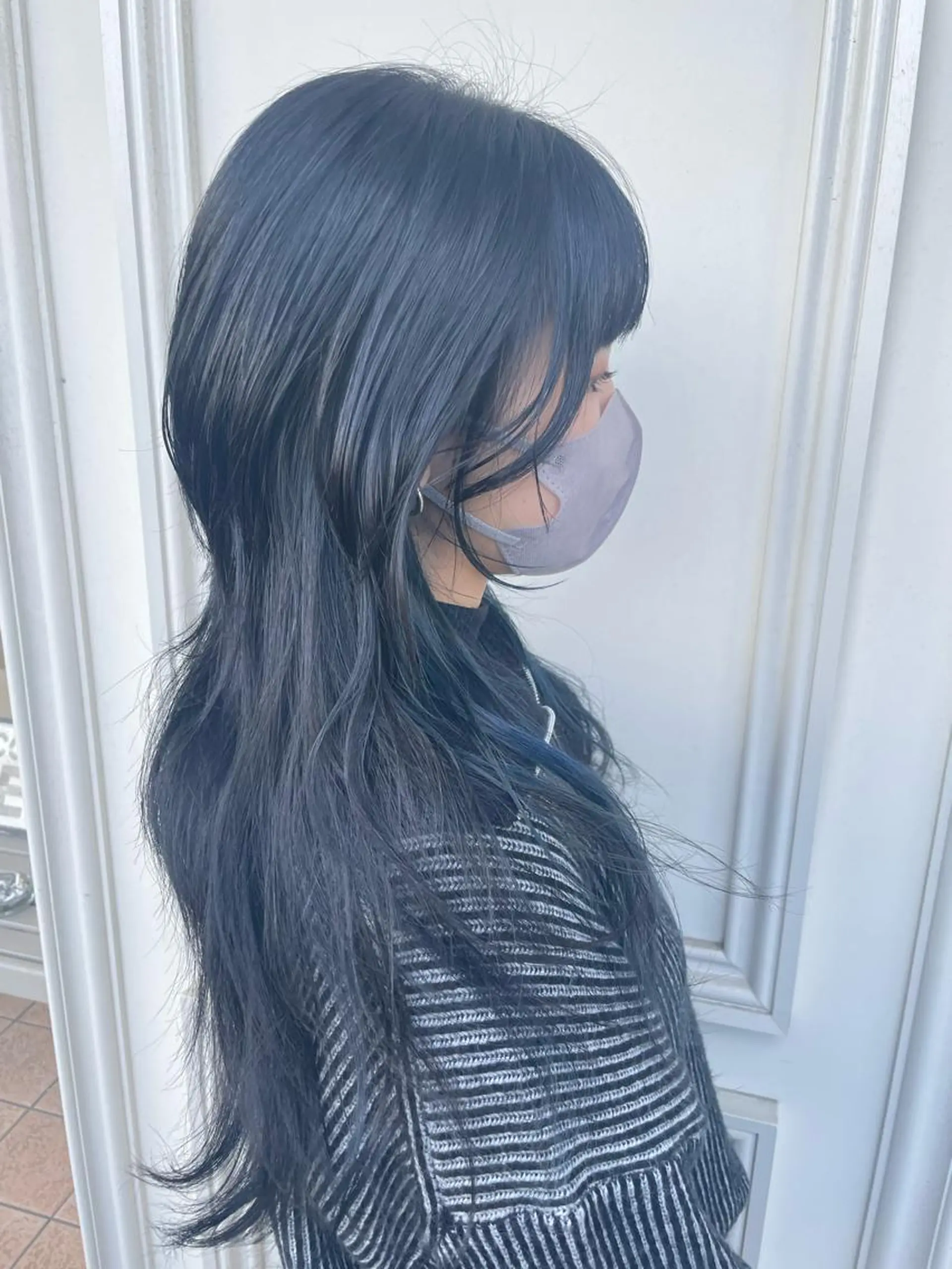 ロング ロング ウルフカット 森安 華楠のヘアスタイル