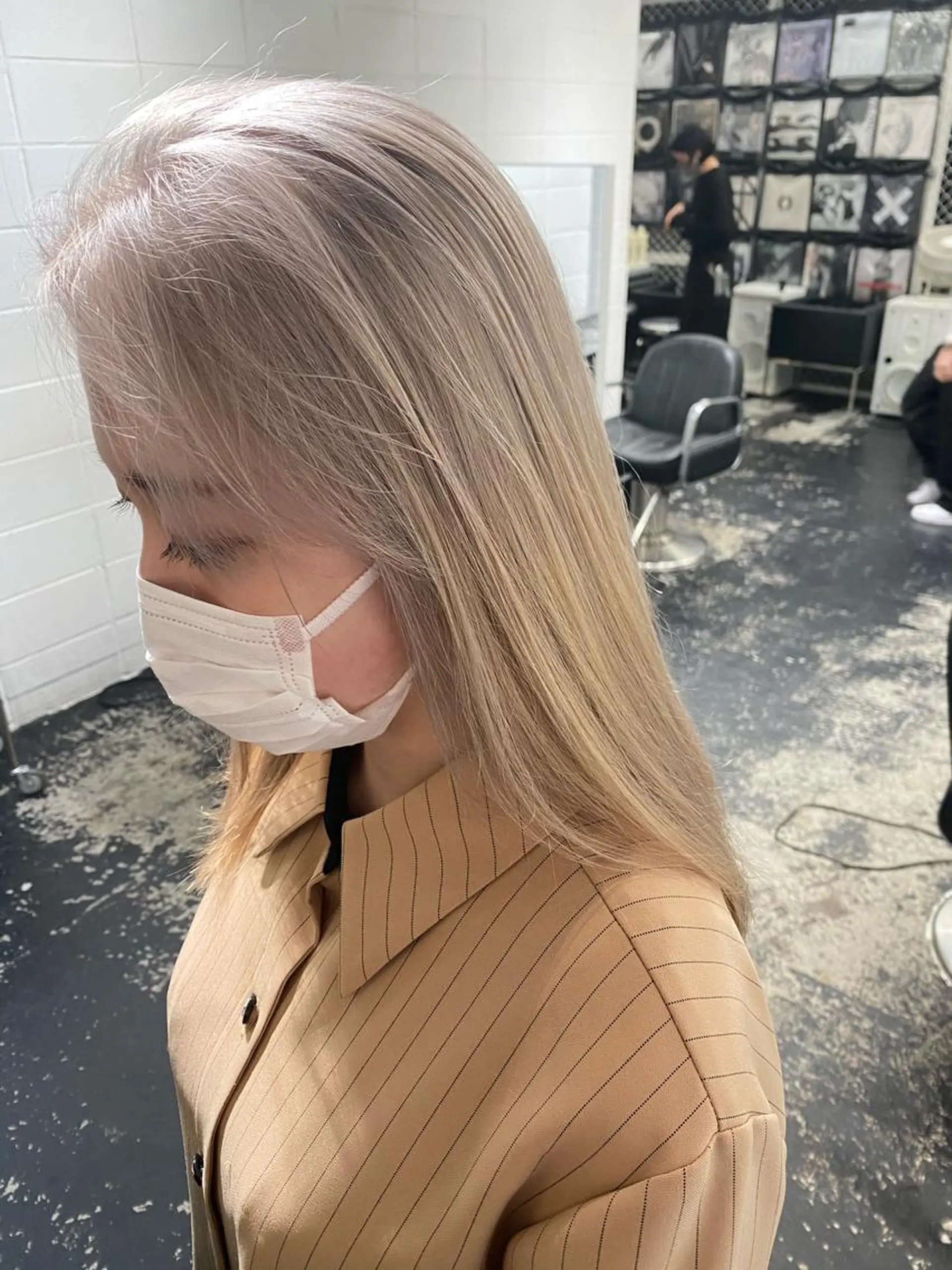 ロング カラー パーマ ヘアアレンジ メンズ ブリーチ　ハイトーン 特化🌈フジタハルキのヘアスタイル