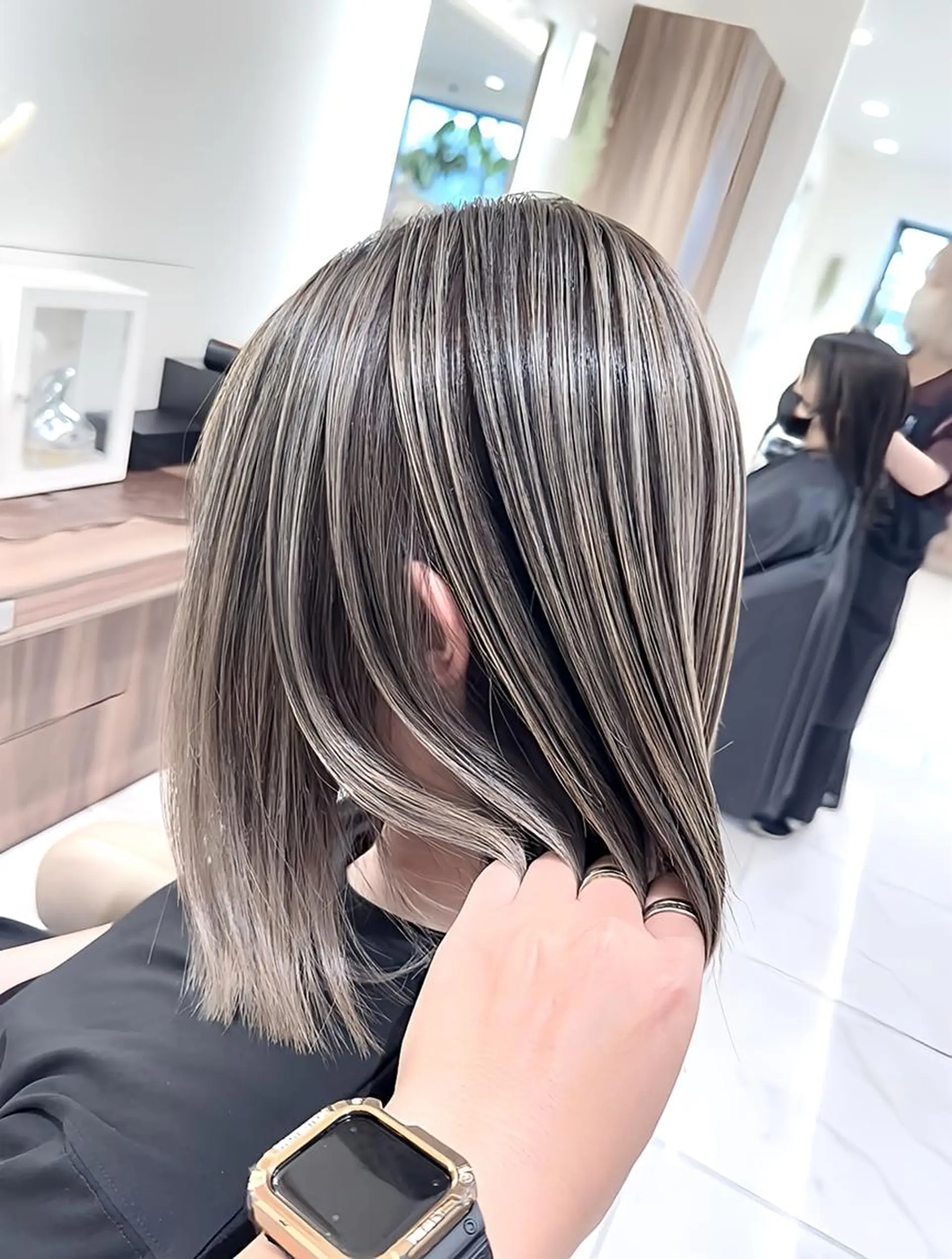 ロング カラー バレイヤージュ 髪質改善 レイヤーカット ヘアカラー トリートメント 大宮/バレイヤージュ 髪質改善/澤田隆誠のヘアスタイル