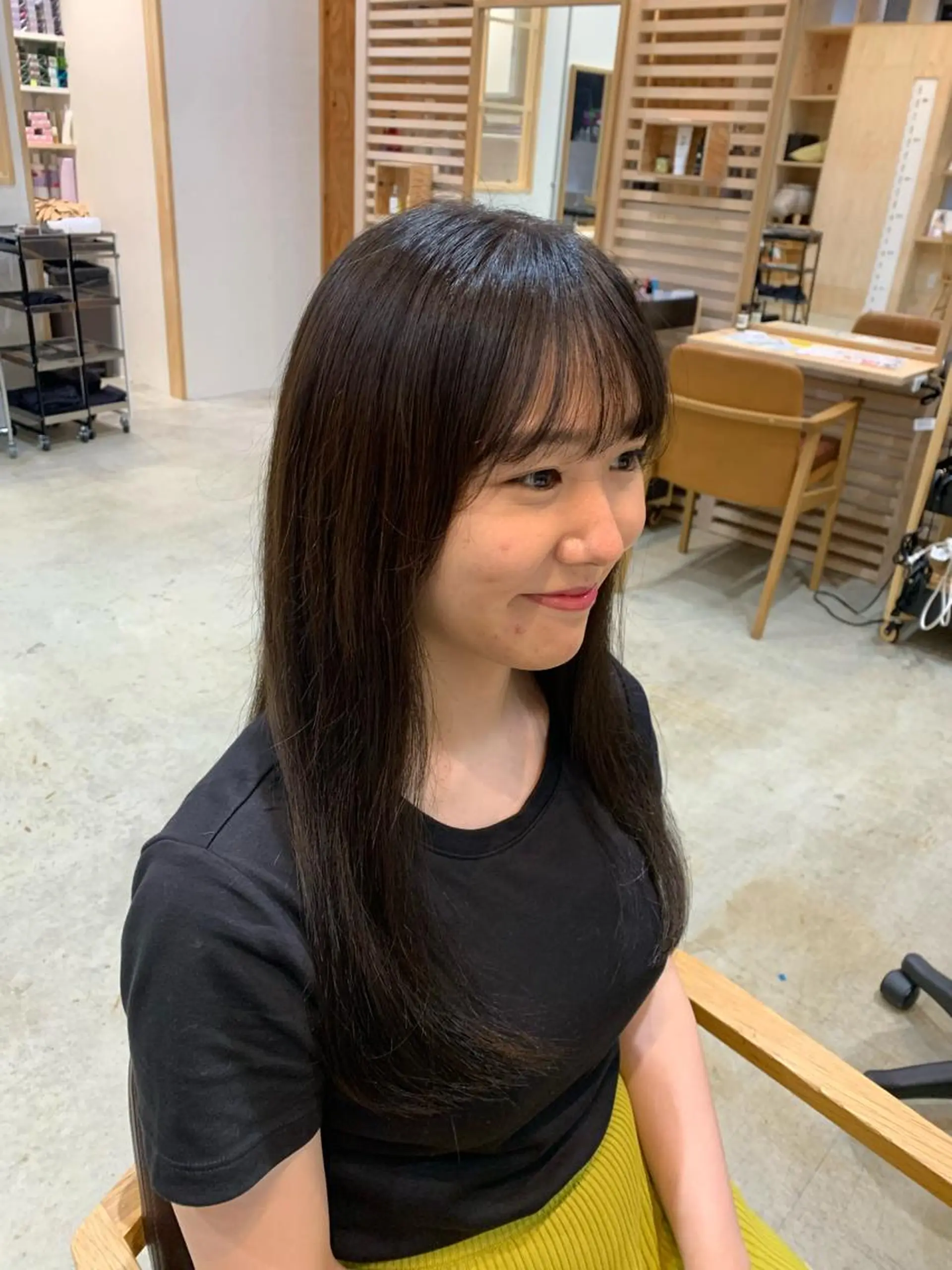 セミロング トリートメント ボブ/レイヤー/ニュ アンスパーマ/小夏のヘアスタイル