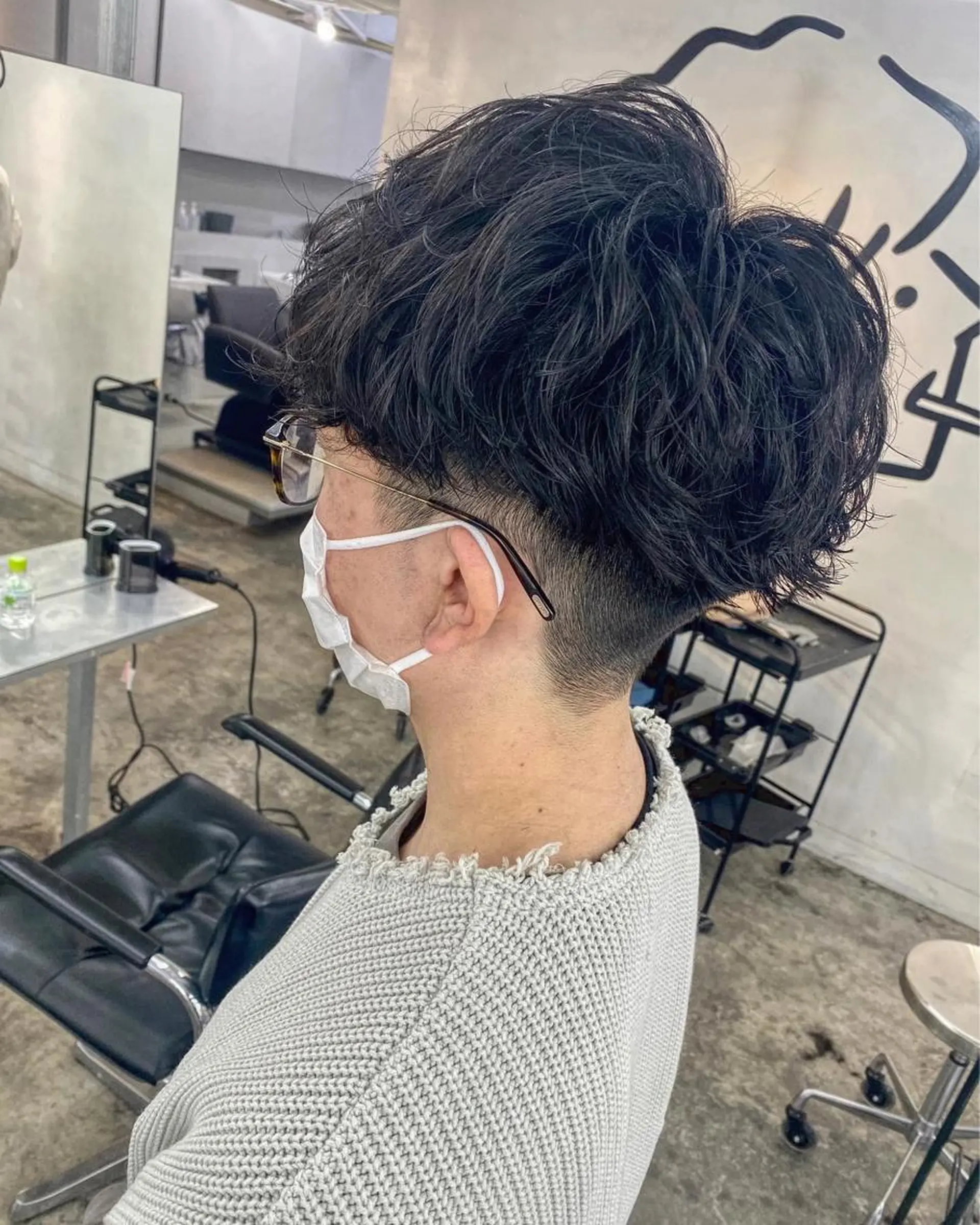 パーマ メンズ カット パーマ メンズパーマ特化💇 奥田敦哉のヘアスタイル