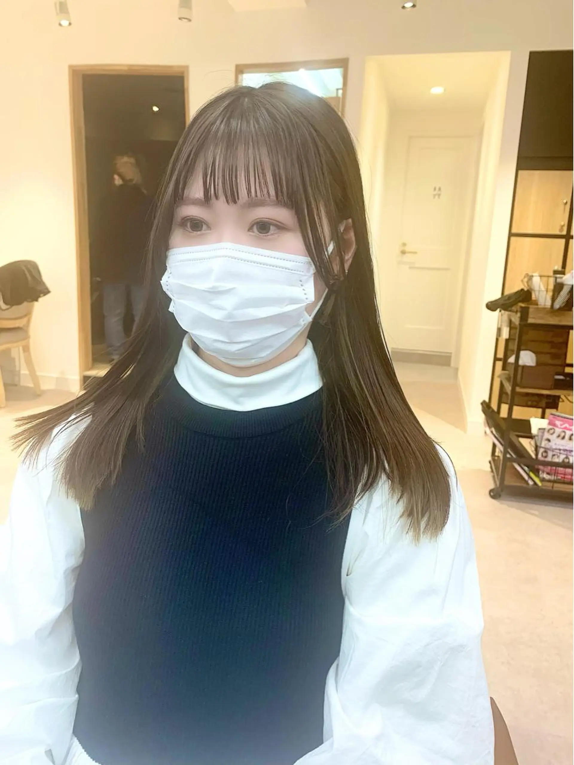 ロング カラー パーマ ヘアアレンジ メンズ キッズ ネイル マツエク・マツパ アイブロウ カット ヘッドスパ レイヤーカット 🌿透け感カラーのヘアスタイル