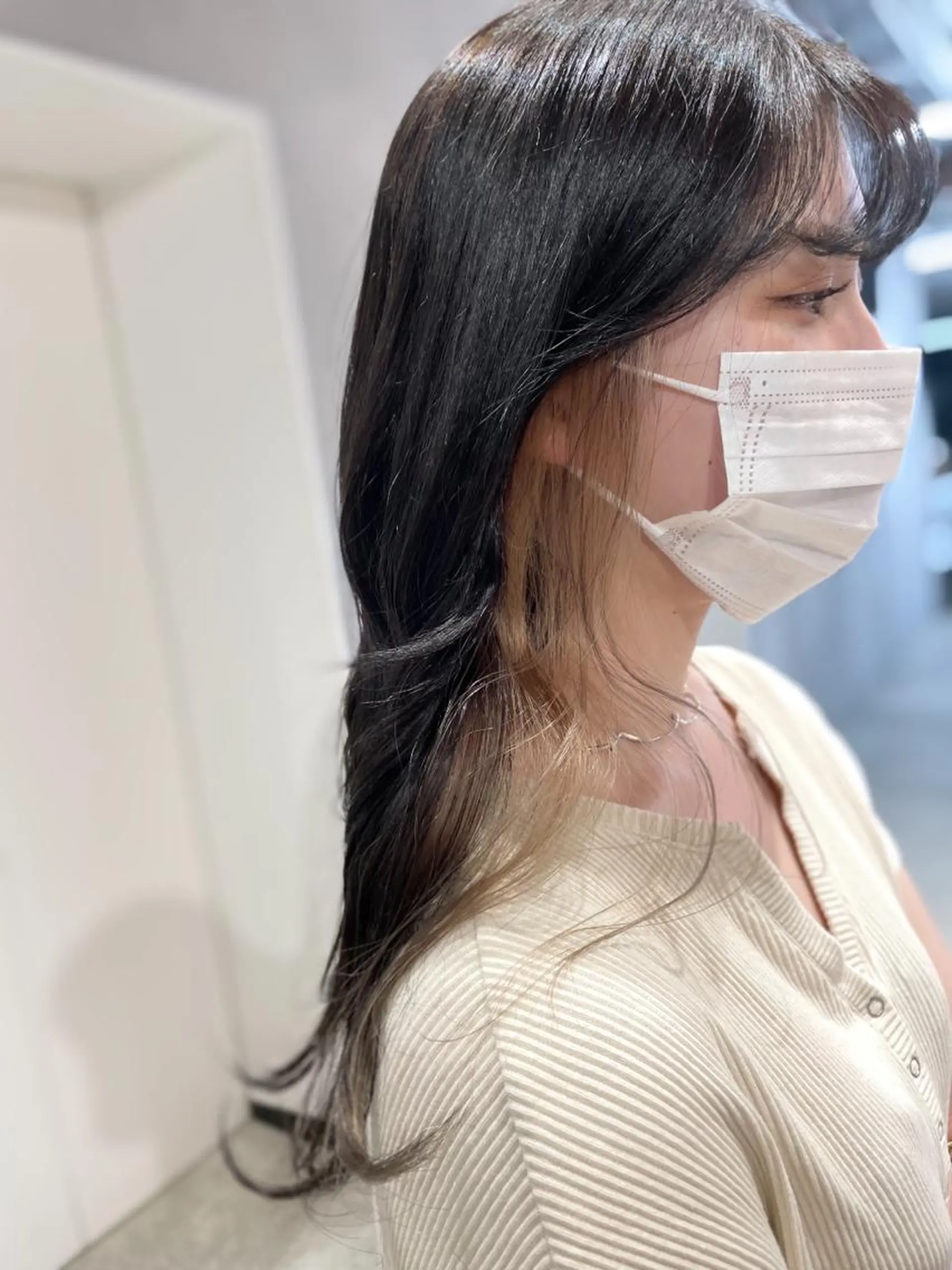 ロング カラー ハイトーン×レイヤー ／遠藤将太のヘアスタイル