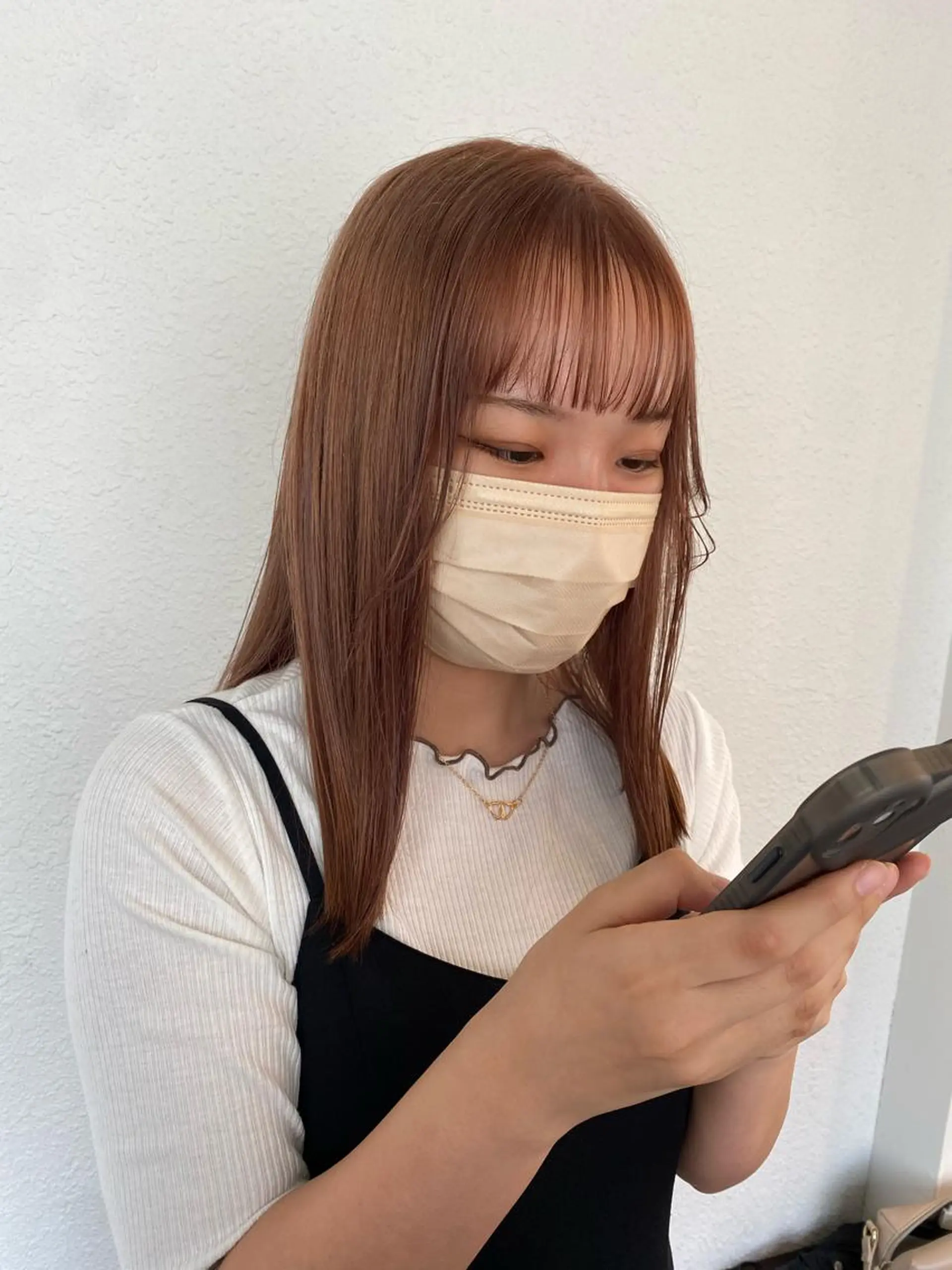 セミロング 名駅/艶韓国風ヘア miyabiのヘアスタイル