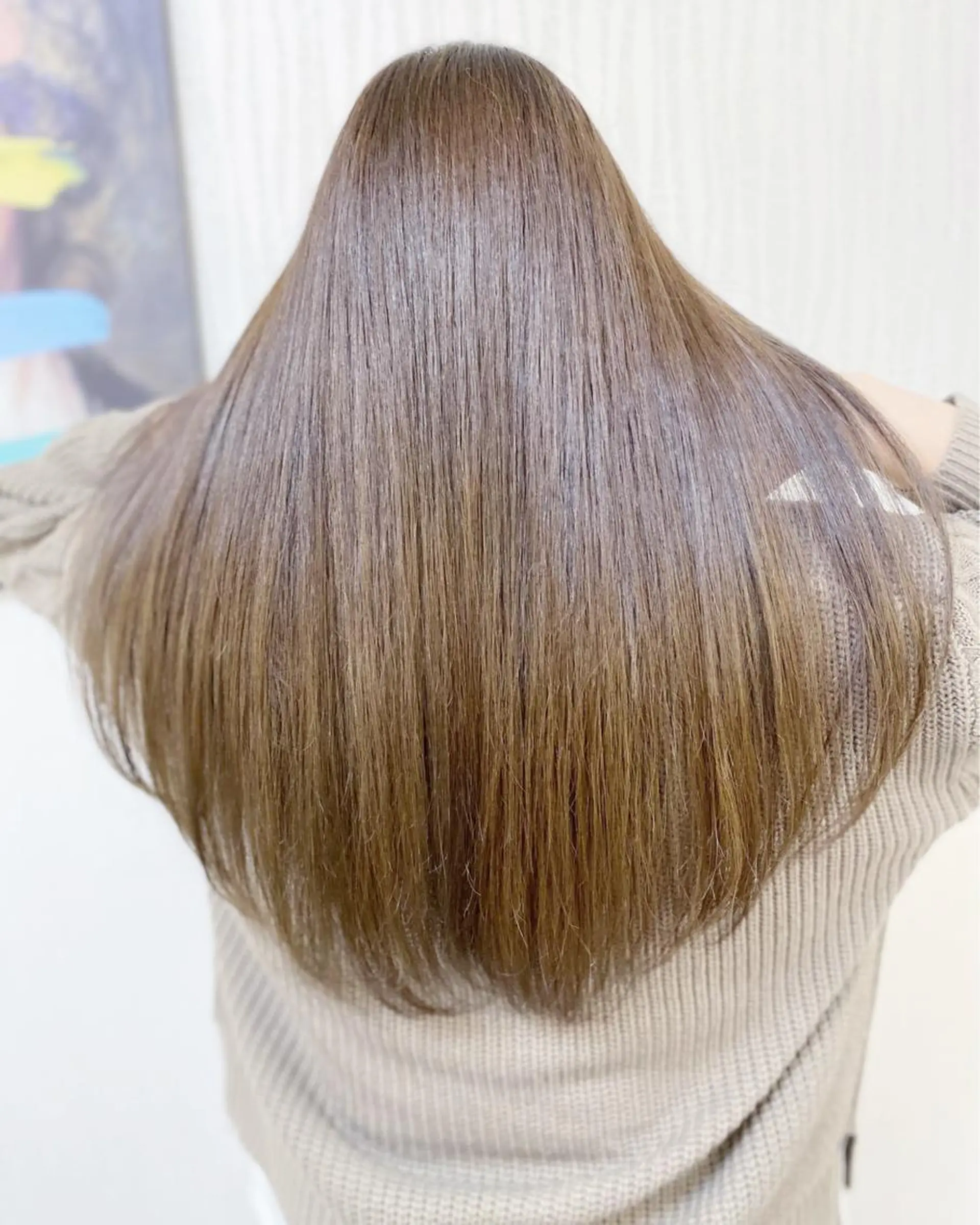 ロング カラー アディクシーカラー アクアカラー トリートメント トリートメント YURI ✨のヘアスタイル