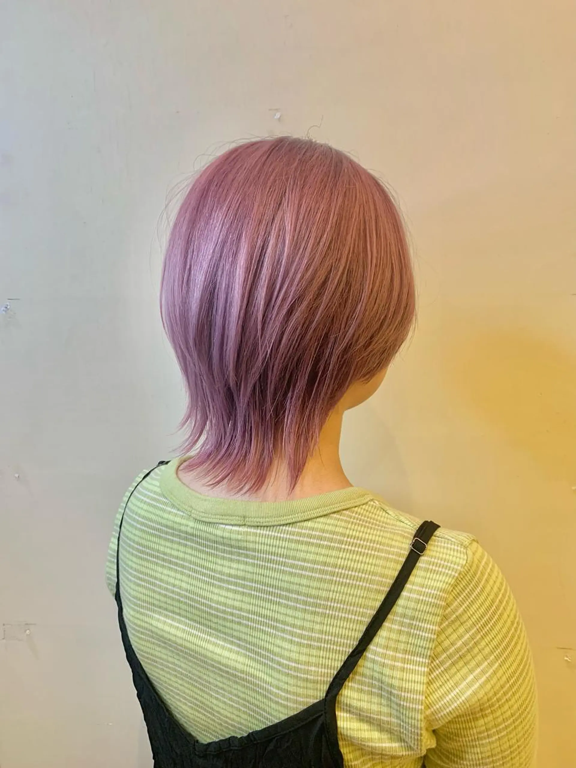 ショート カラー ピンクカラー ウルフカット 髪質改善＊韓国ヘア＊ レイヤー＊IBUKIのヘアスタイル