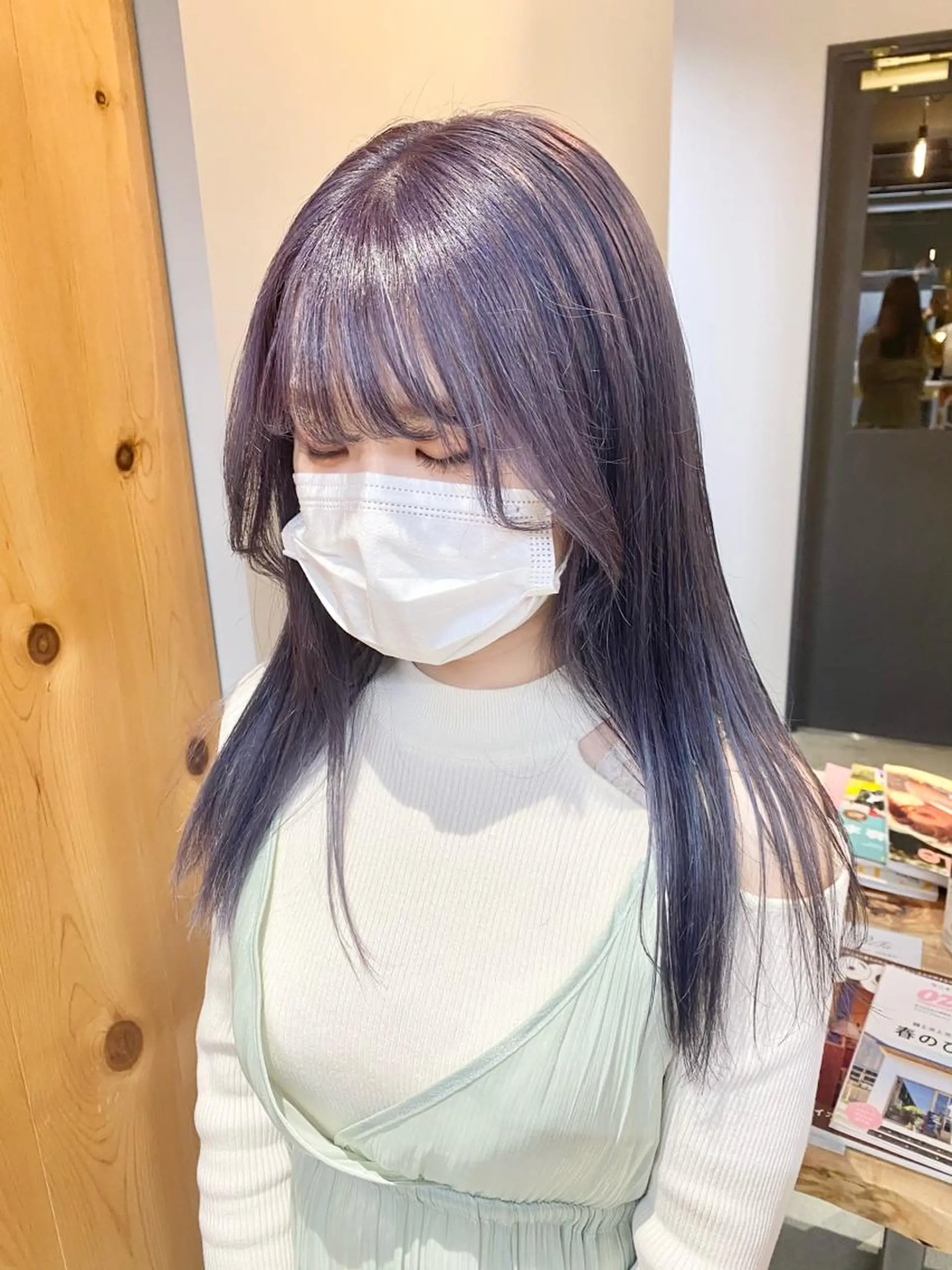 ミディアム カラー カット ヘアカラー コマツリサ ROCCO eastのヘアスタイル