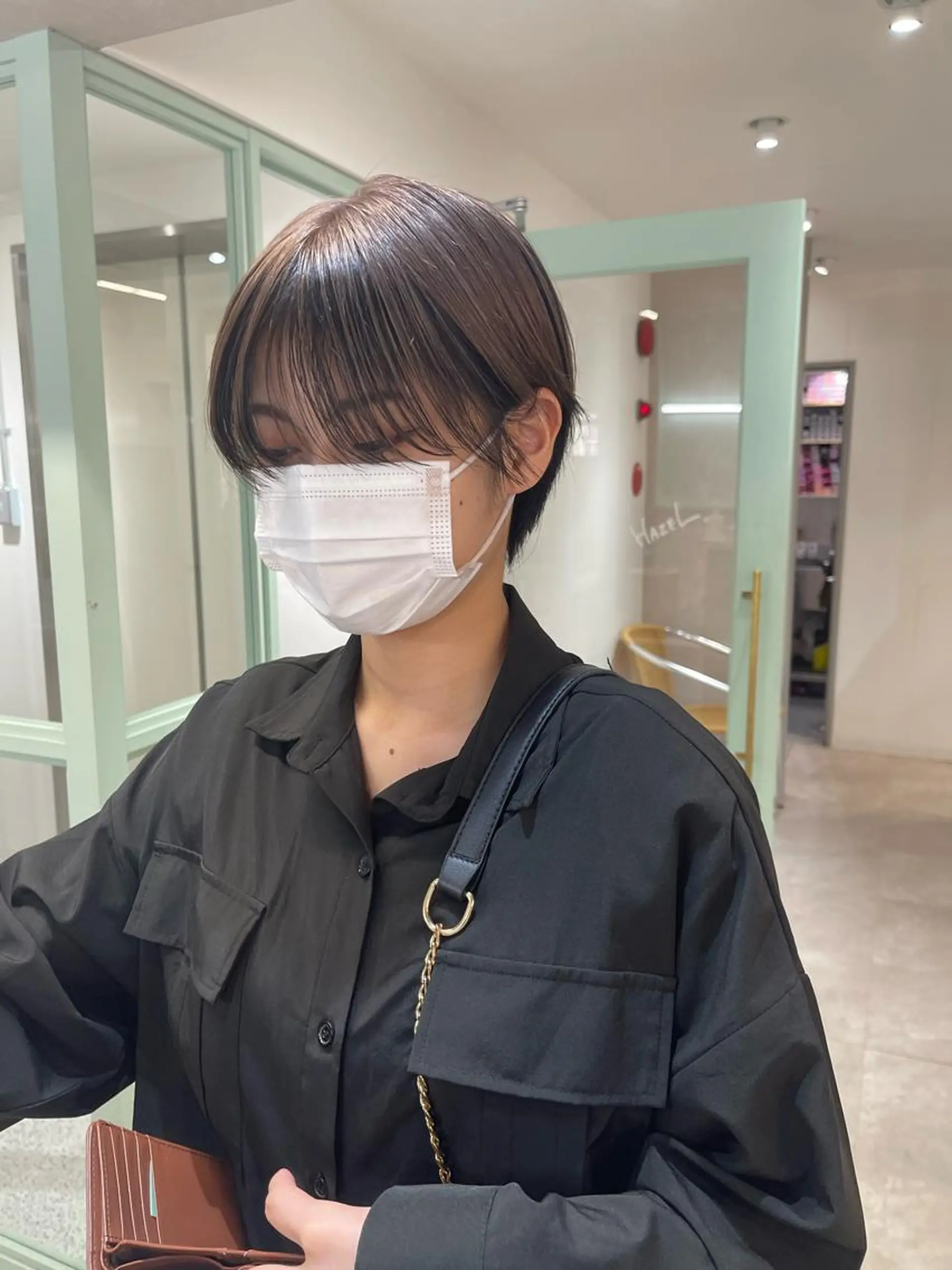 ショート カラー ヘアアレンジ ヘアカラー 早瀬裕之 パーマのヘアスタイル