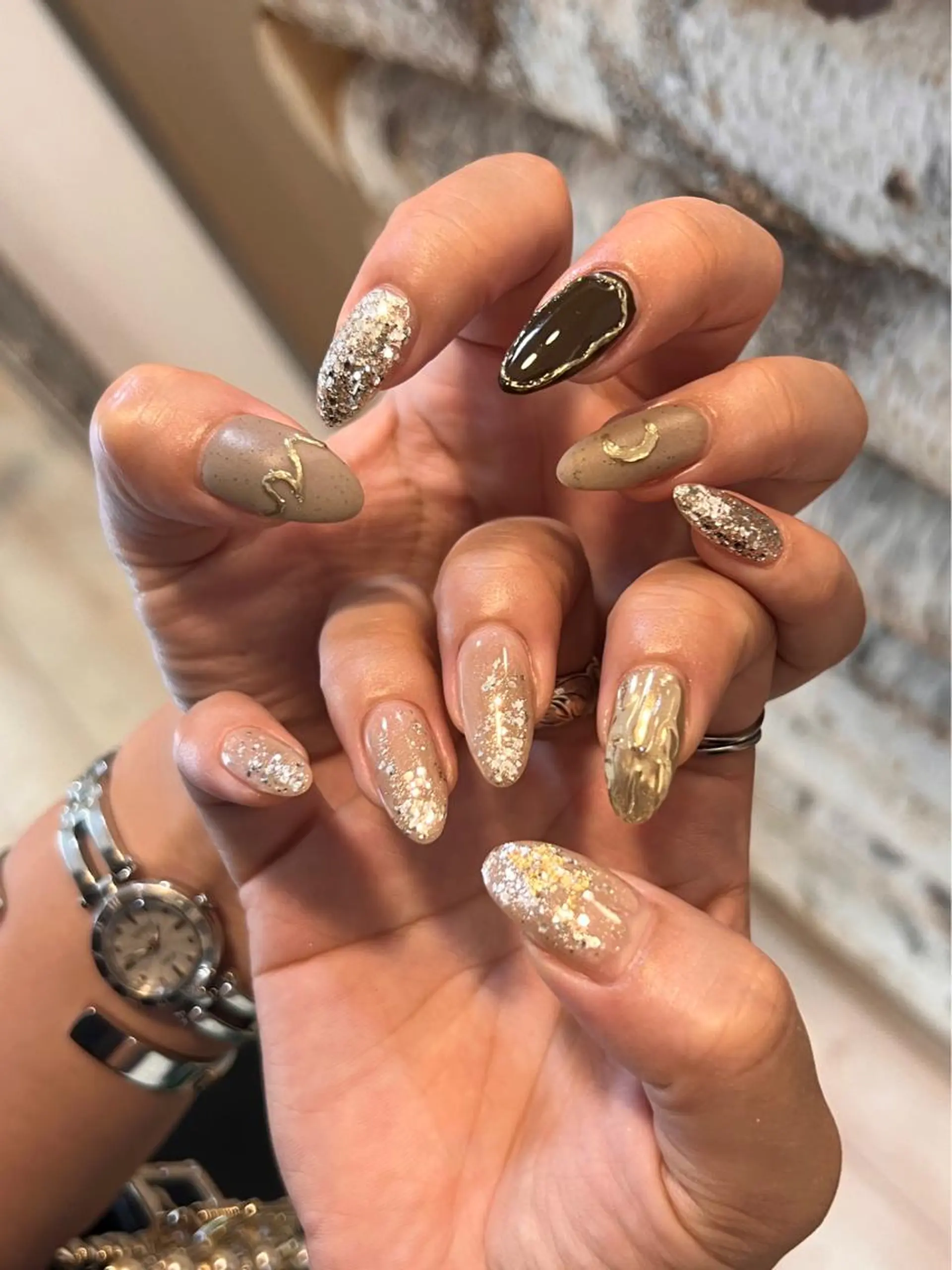 ネイル ハンドネイル いちじゅう あおいのネイルデザイン