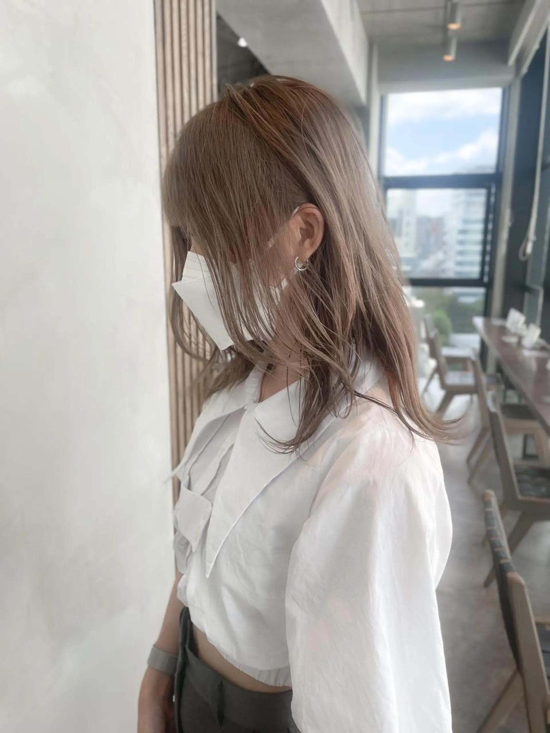ミディアム カラー 韓国ヘア 店長NEGIのヘアスタイル