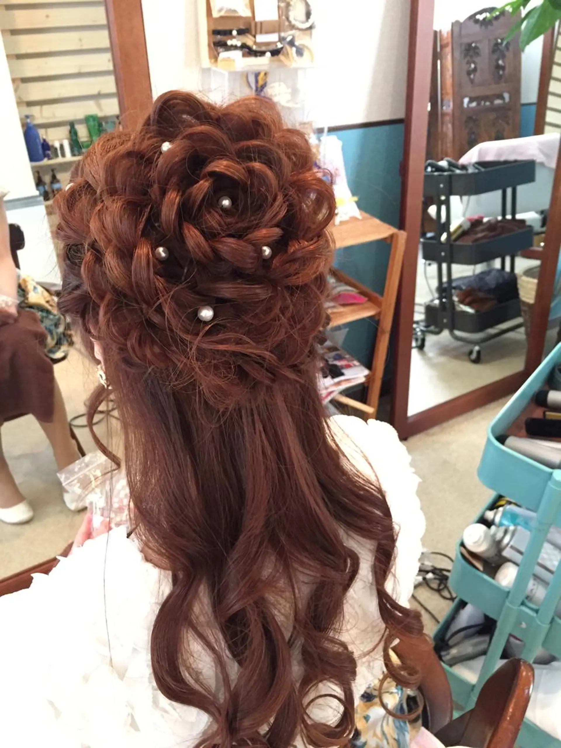 ショート ミディアム セミロング ロング ヘアアレンジ ハーフアップ 早朝✨ヘアセット 着付け/清水玲歌のヘアスタイル