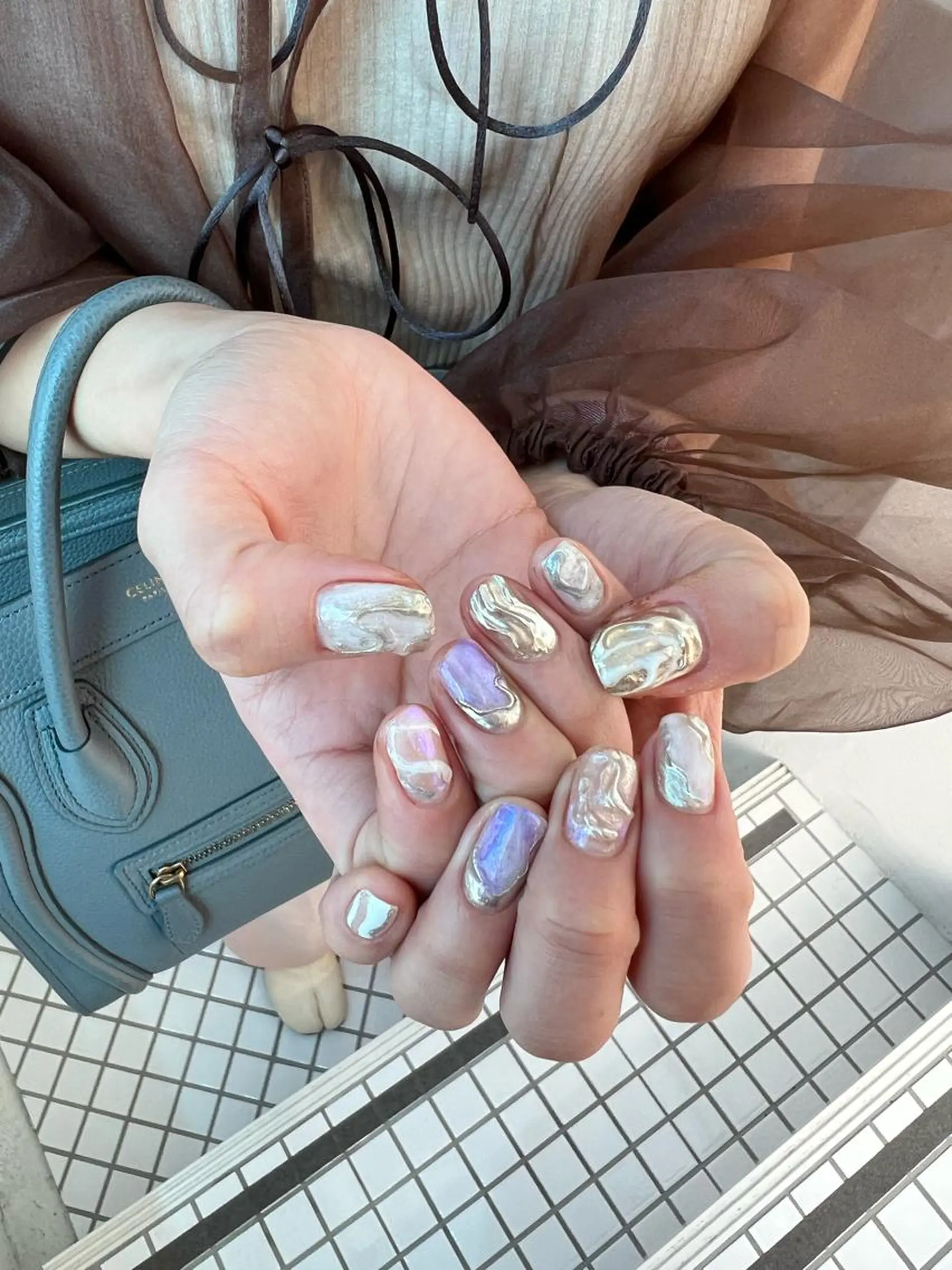 ネイル キラキラネイル ハンドネイル 【韓国ヘア・ネイル】 HINATA🍒のネイルデザイン