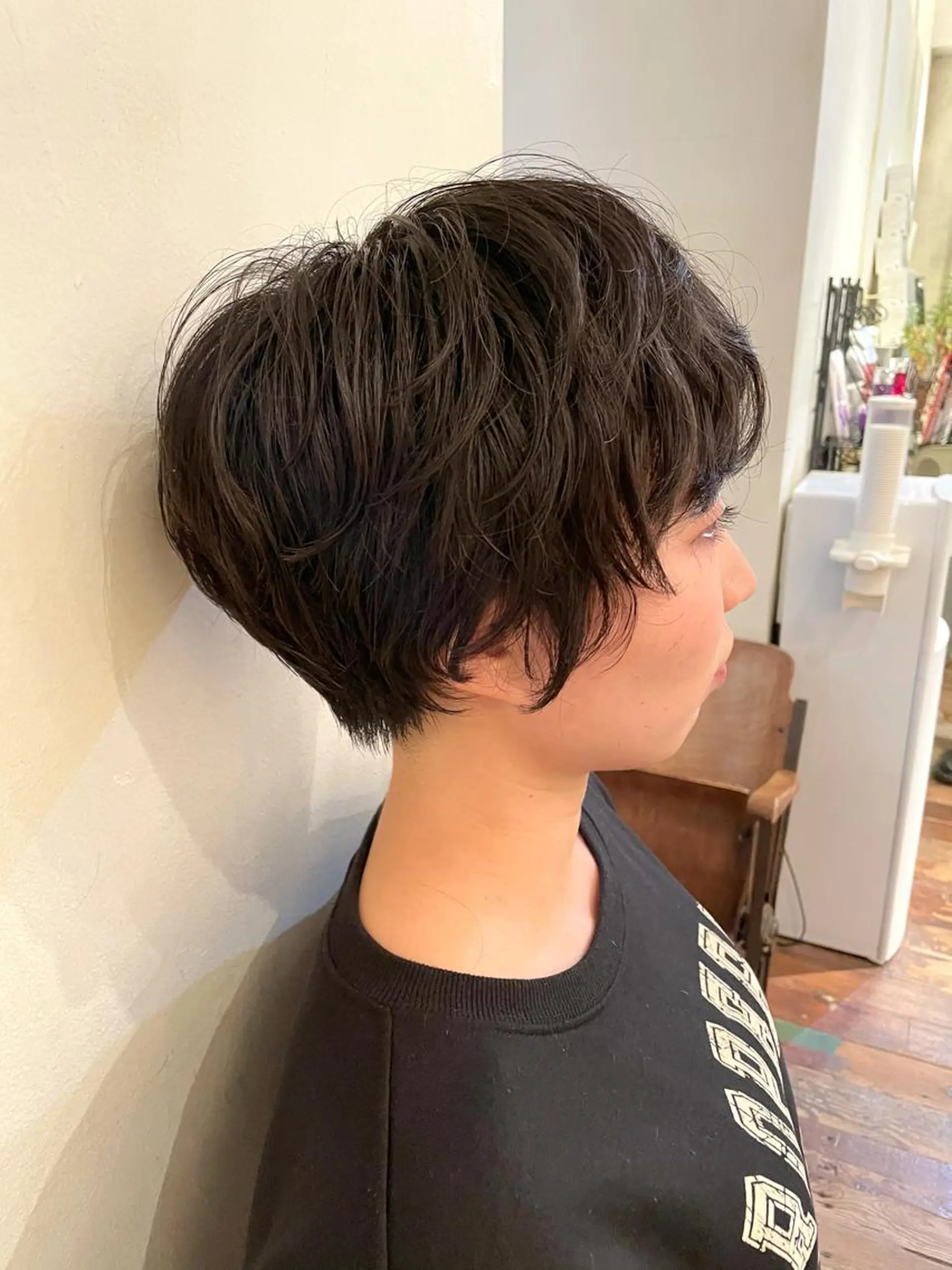 ショート パーマ 銀座No.1髪質改善 縮毛矯正/本木のヘアスタイル