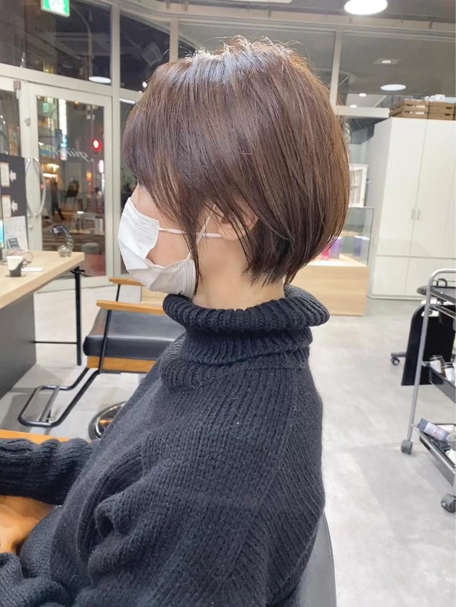 ショート カラー ヘアアレンジ 横浜縮毛矯正 ☆渋谷良太のヘアスタイル