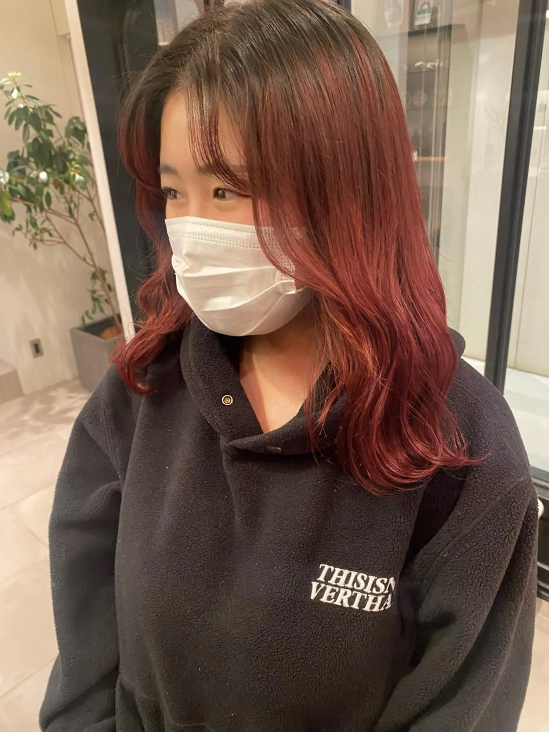 ミディアム カラー ヘアカラー riria/ボブ /透明感カラー🎀のヘアスタイル