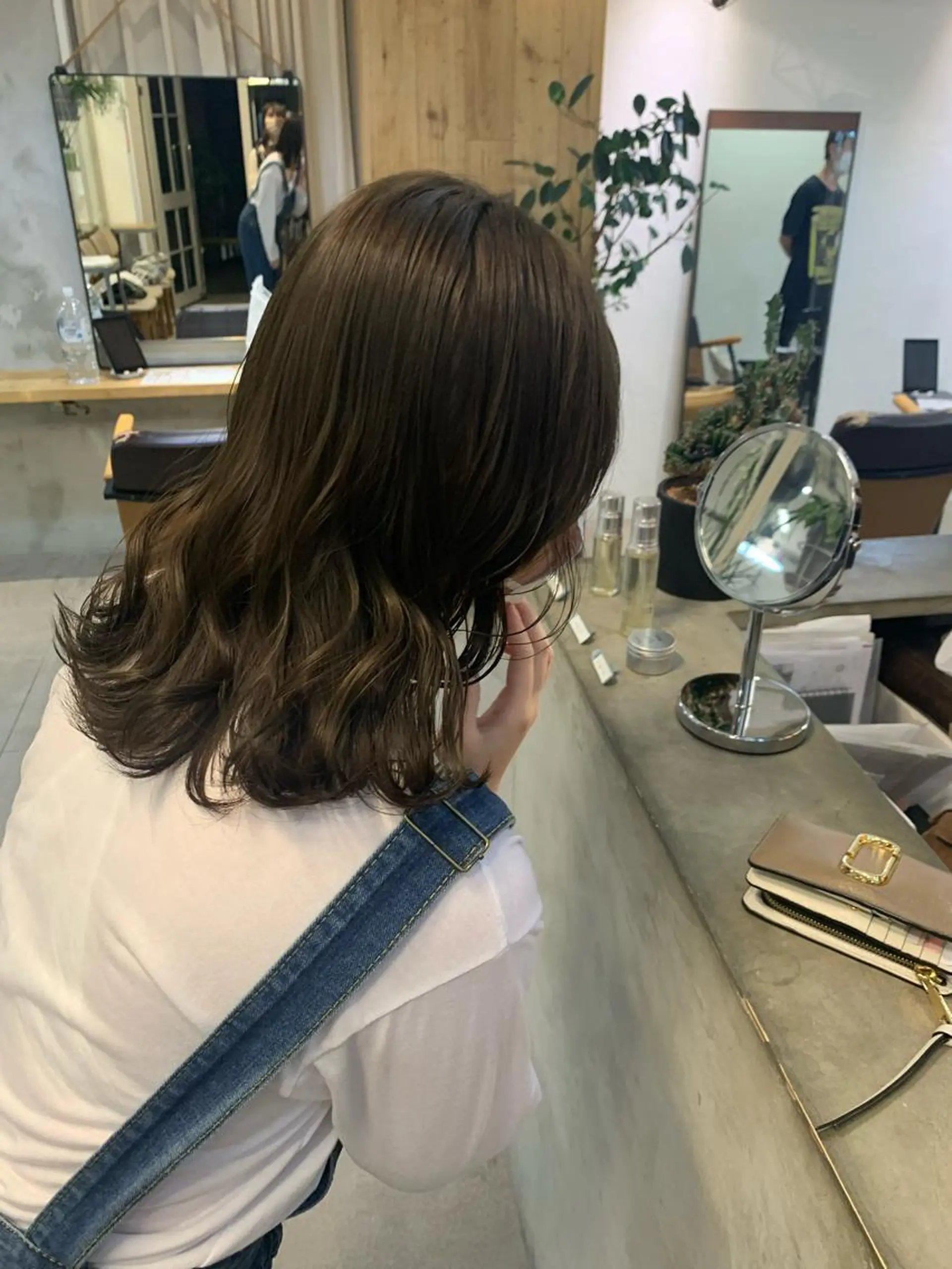 セミロング カラー REINA☁️透明感 カラー/ぷつっと♡のヘアスタイル