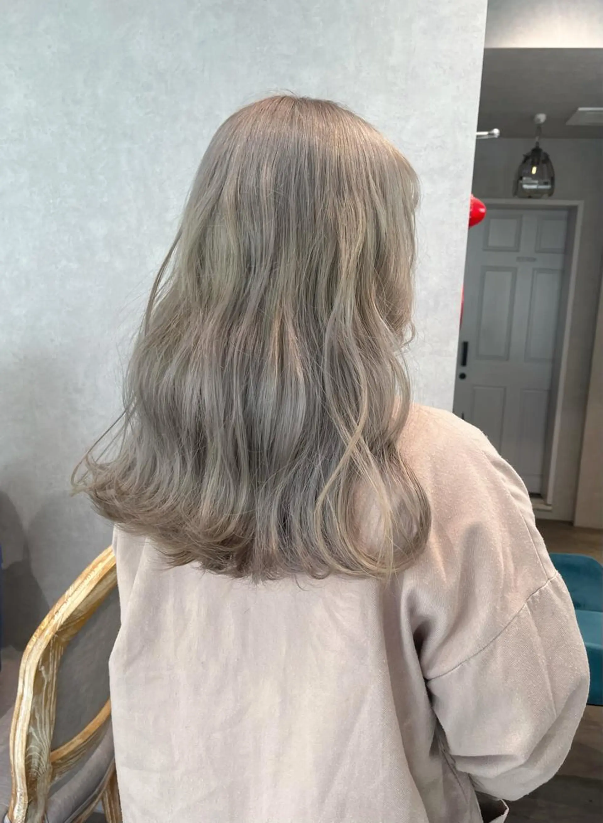ロング カラー グレージュ ヘアセット🎀パーマ Tsubasaのヘアスタイル