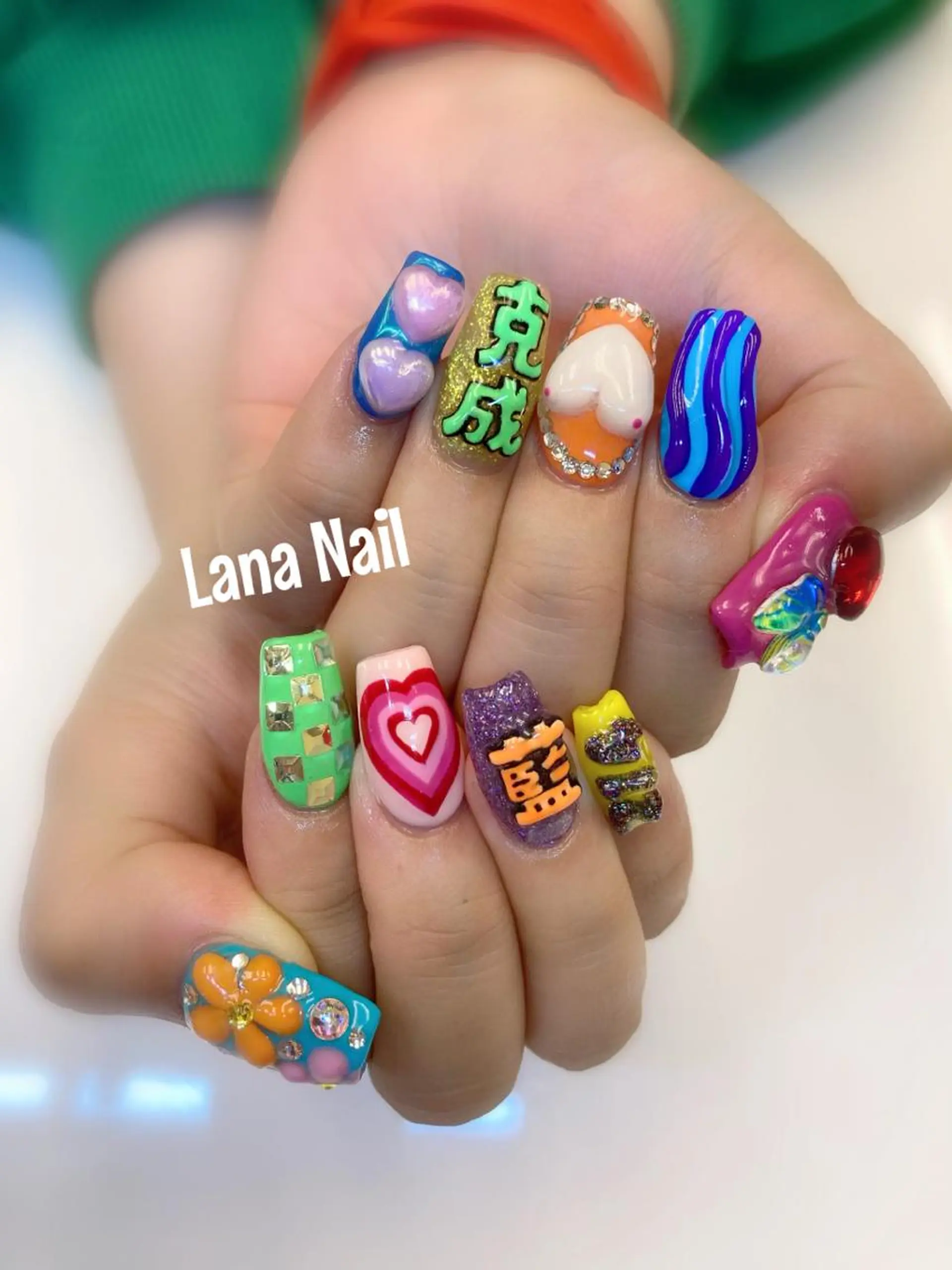ネイル スカルプネイル Lana Nailのネイルデザイン