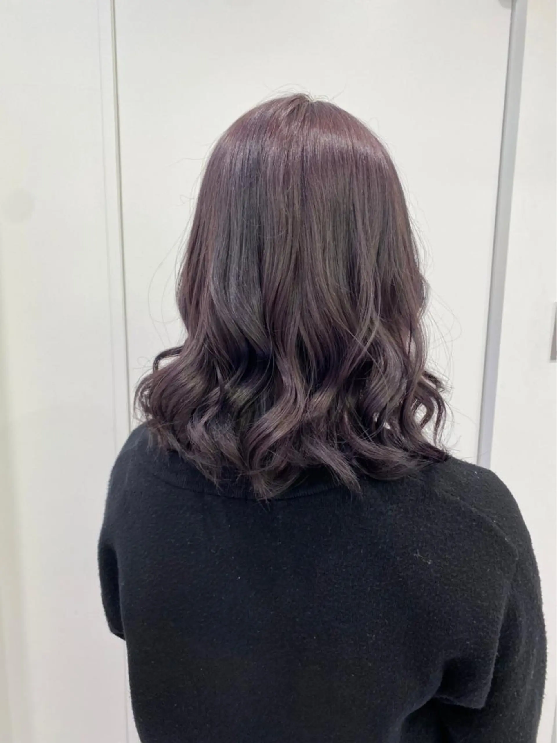 セミロング カラー ブリーチなし暖色 💗AKARI💗のヘアスタイル