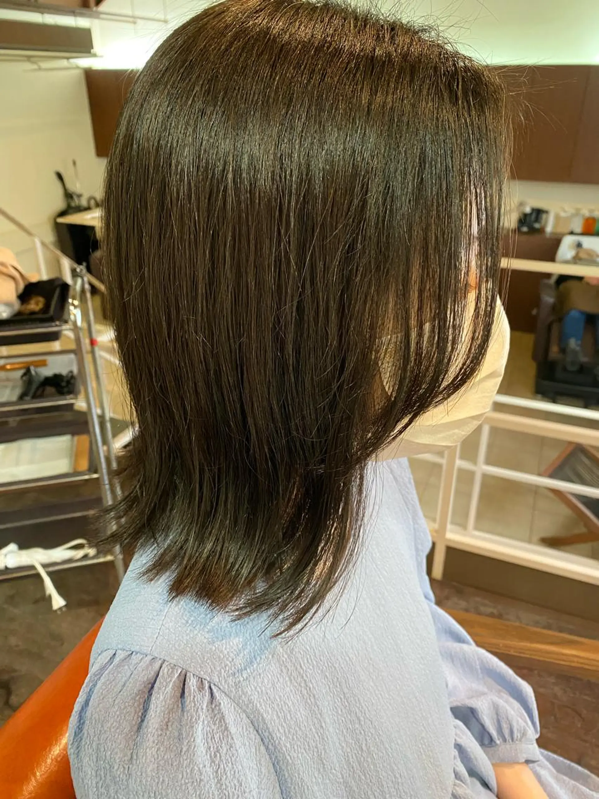 セミロング 尾﨑 柊磨のヘアスタイル