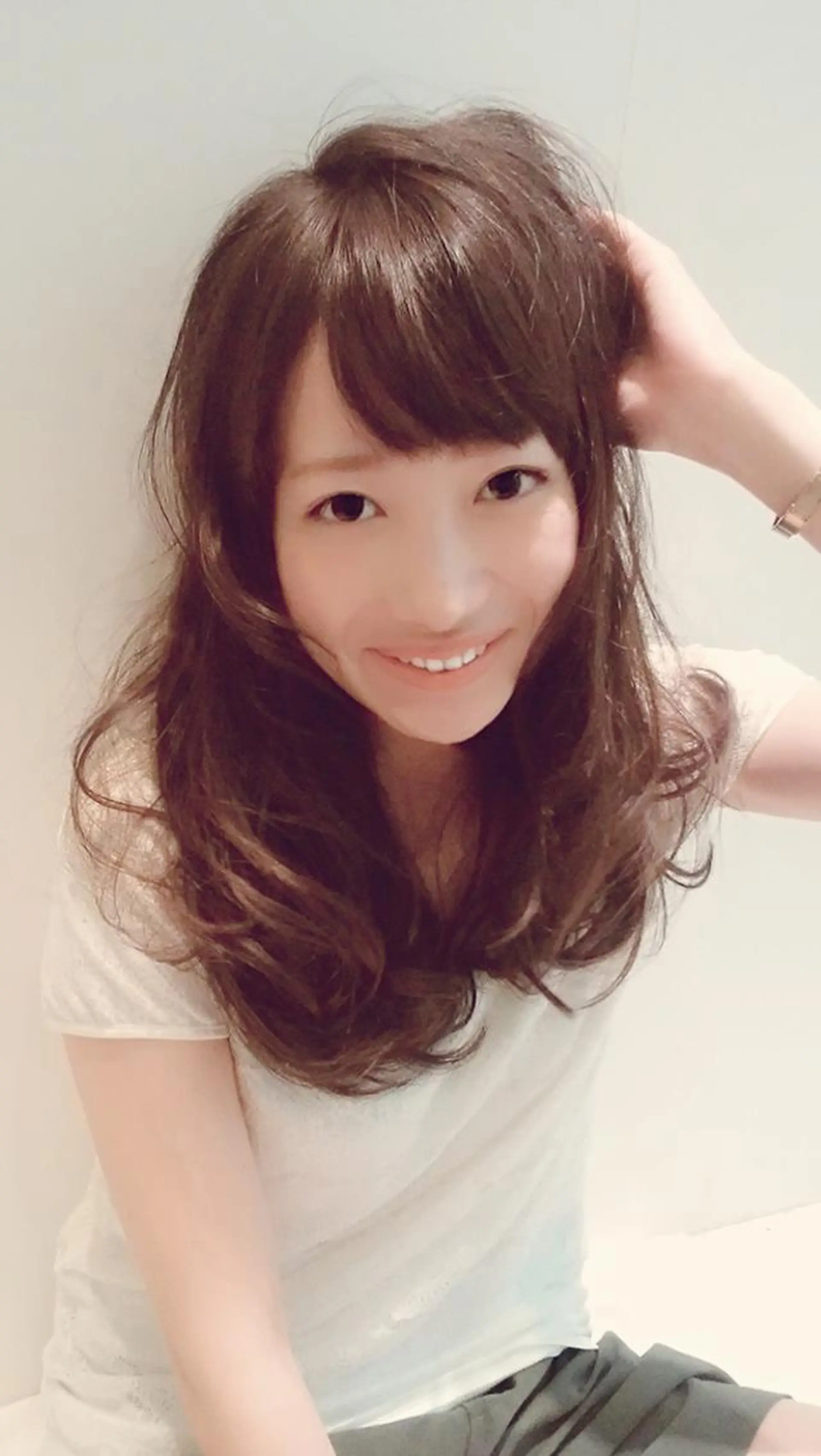 ロング パーマ ロング 田中 奈布のヘアスタイル