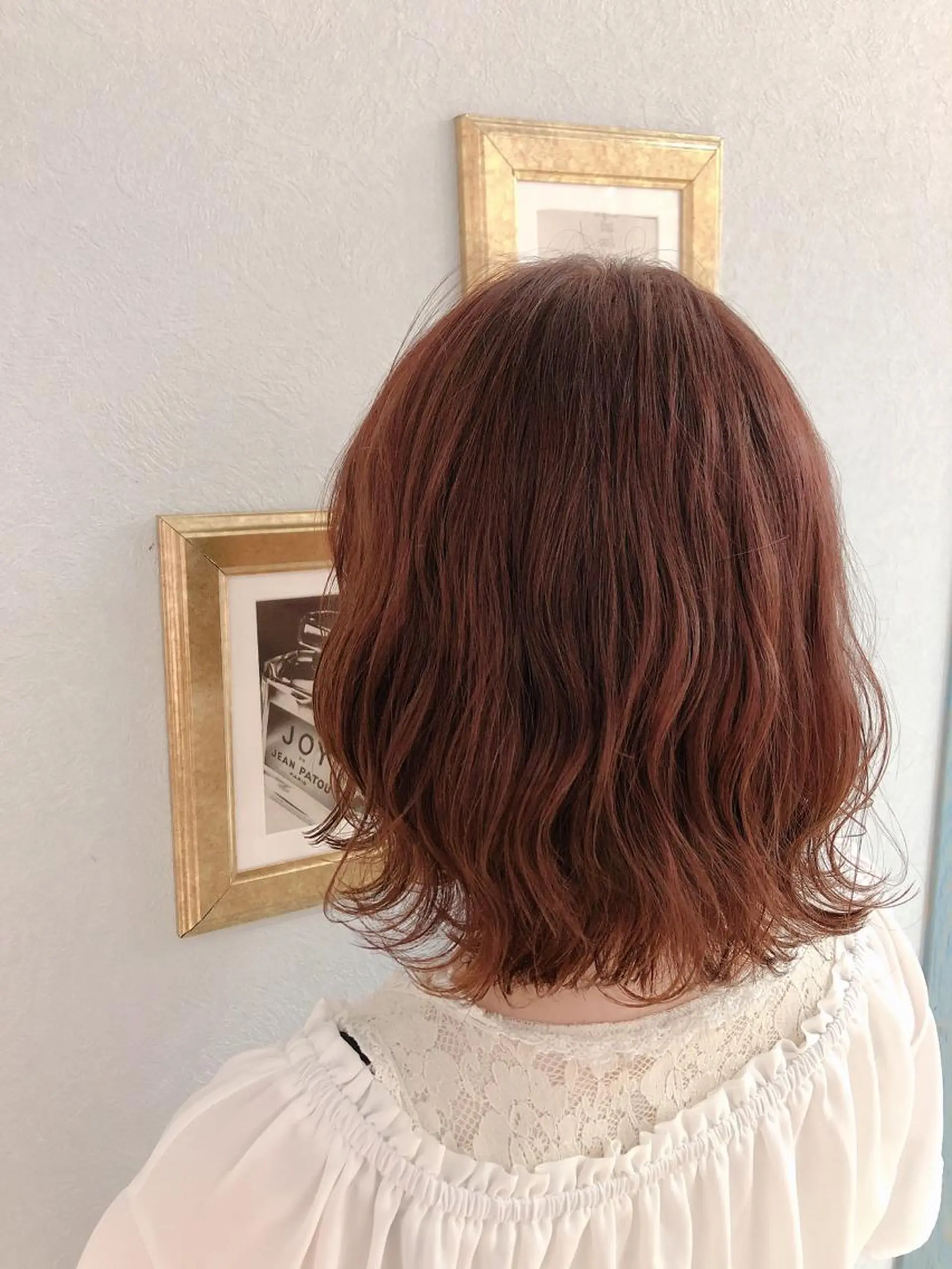 ミディアム 切りっぱなしボブ ボブ カット ヘアカラー トリートメント 代表山口ひな 髪質改善のプロのヘアスタイル