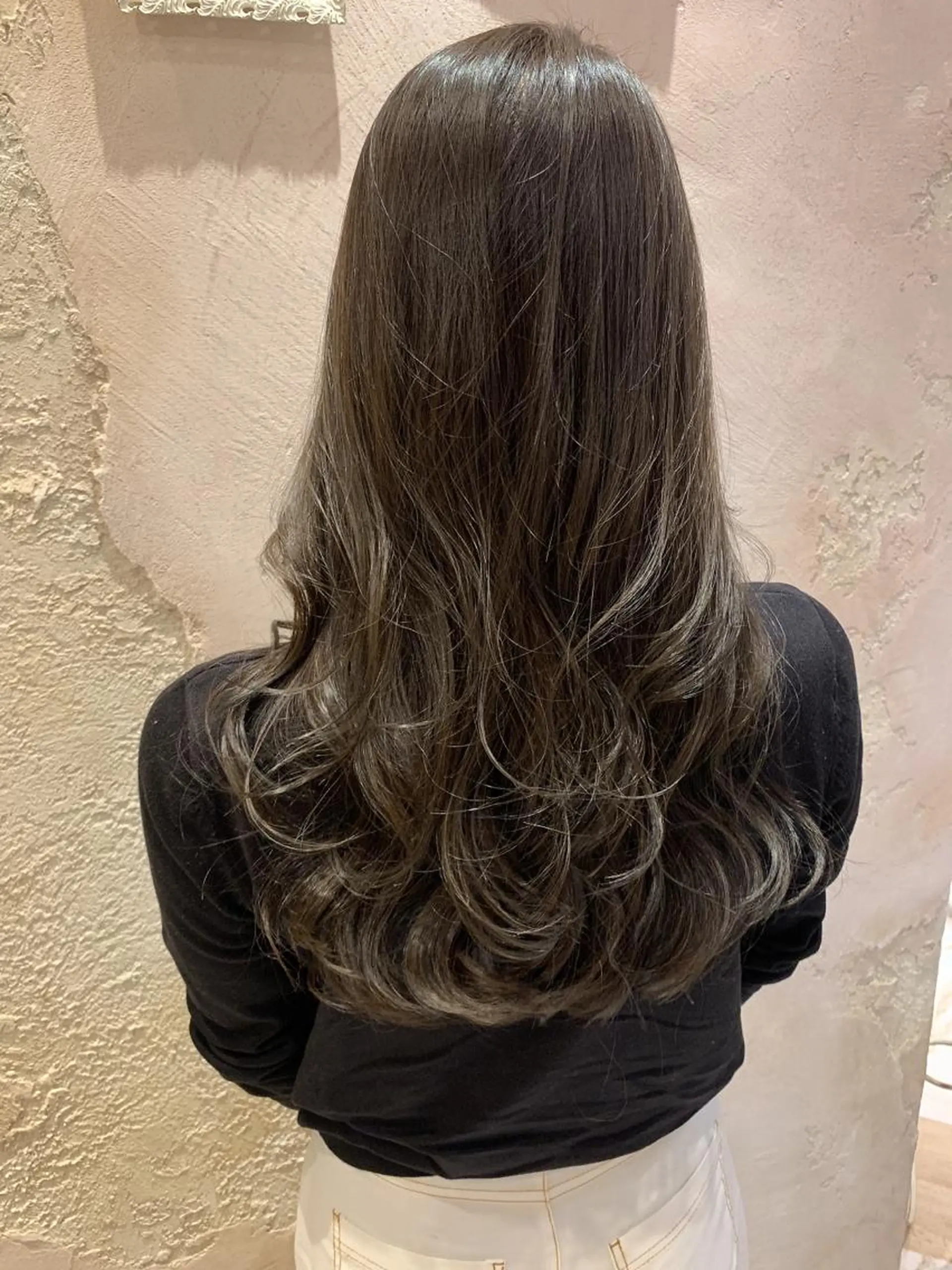 セミロング カラー カット ヘアカラー トリートメント レイヤーカット/ 顔周り 五島巨幹のヘアスタイル