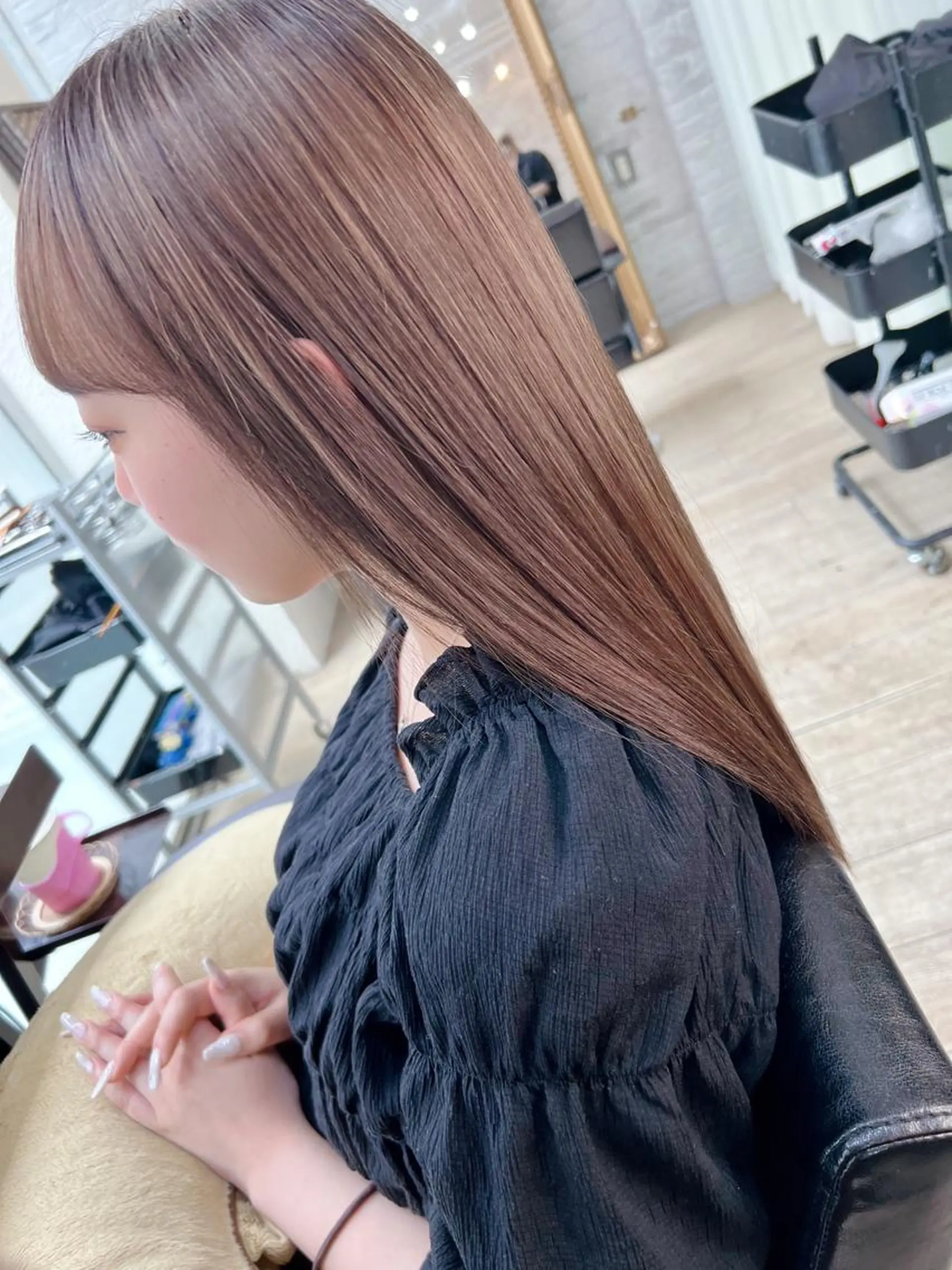 ミディアム 髪質改善美髪特化 ルイス奈良のヘアスタイル