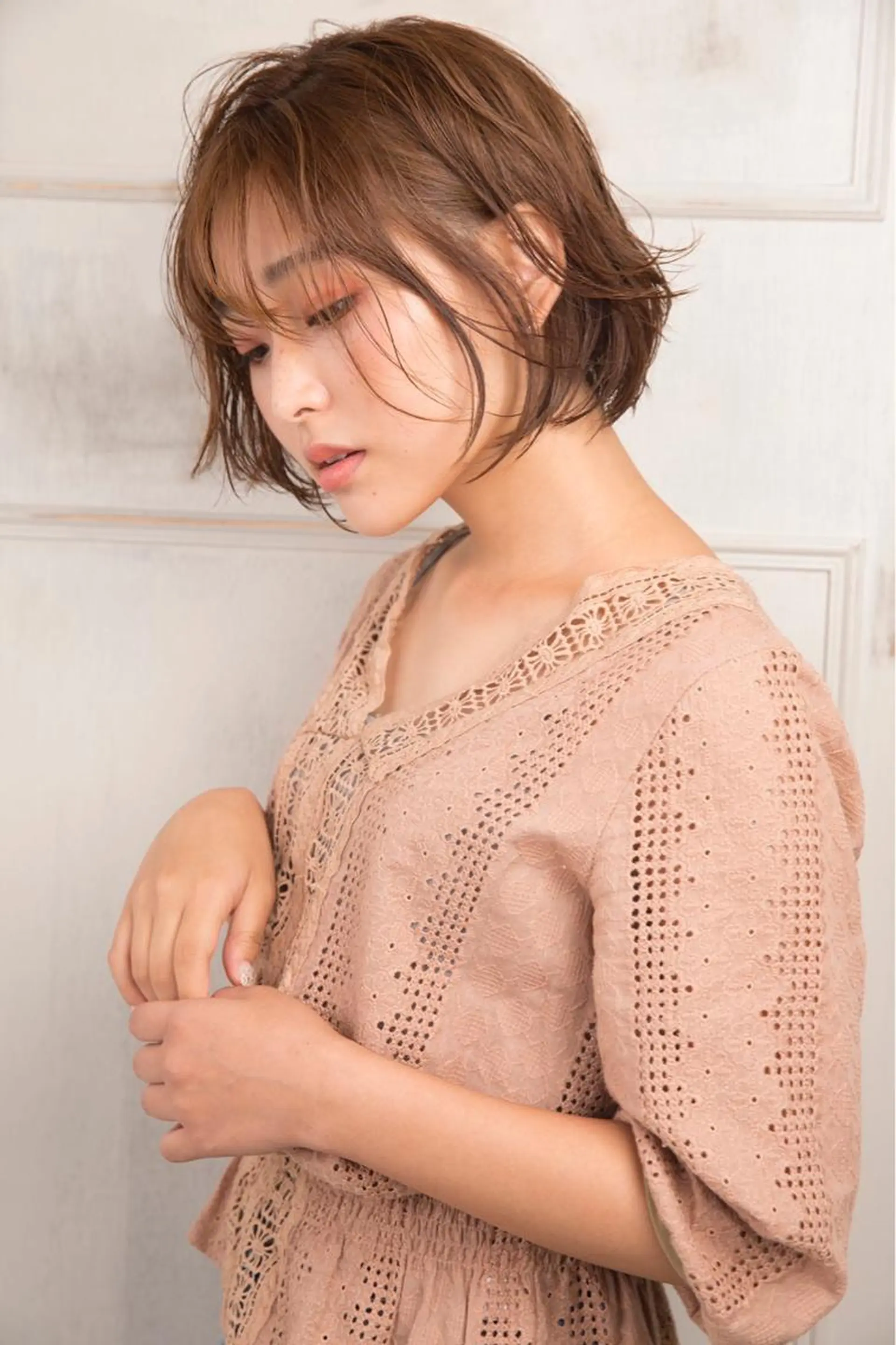 ミディアム カラー パーマ 太田 健介【髪質改善】のヘアスタイル