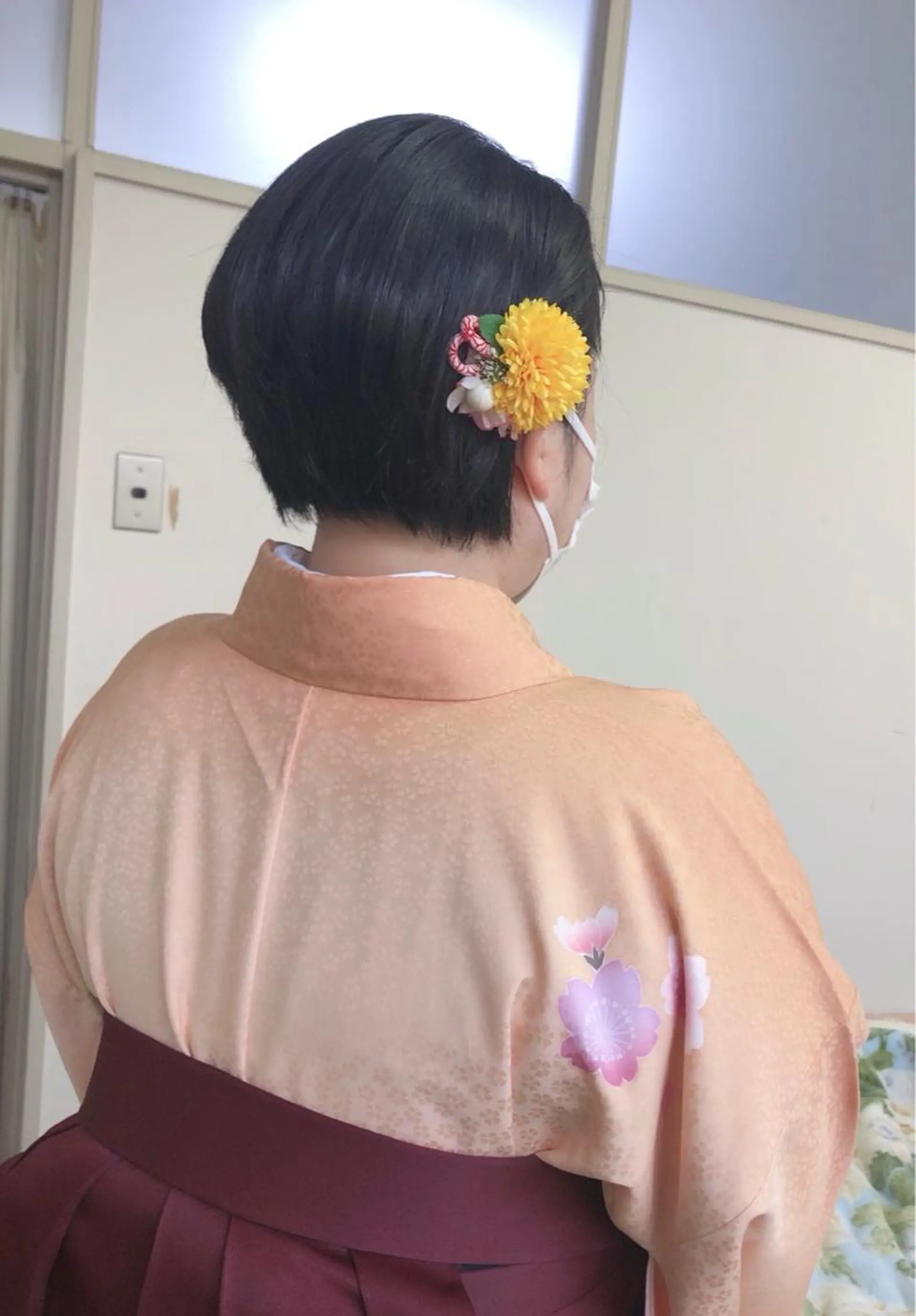 ショート 卒業式のヘアスタイル 着付け edge.所属・くまがい みゆ【edge.】のヘアスタイル