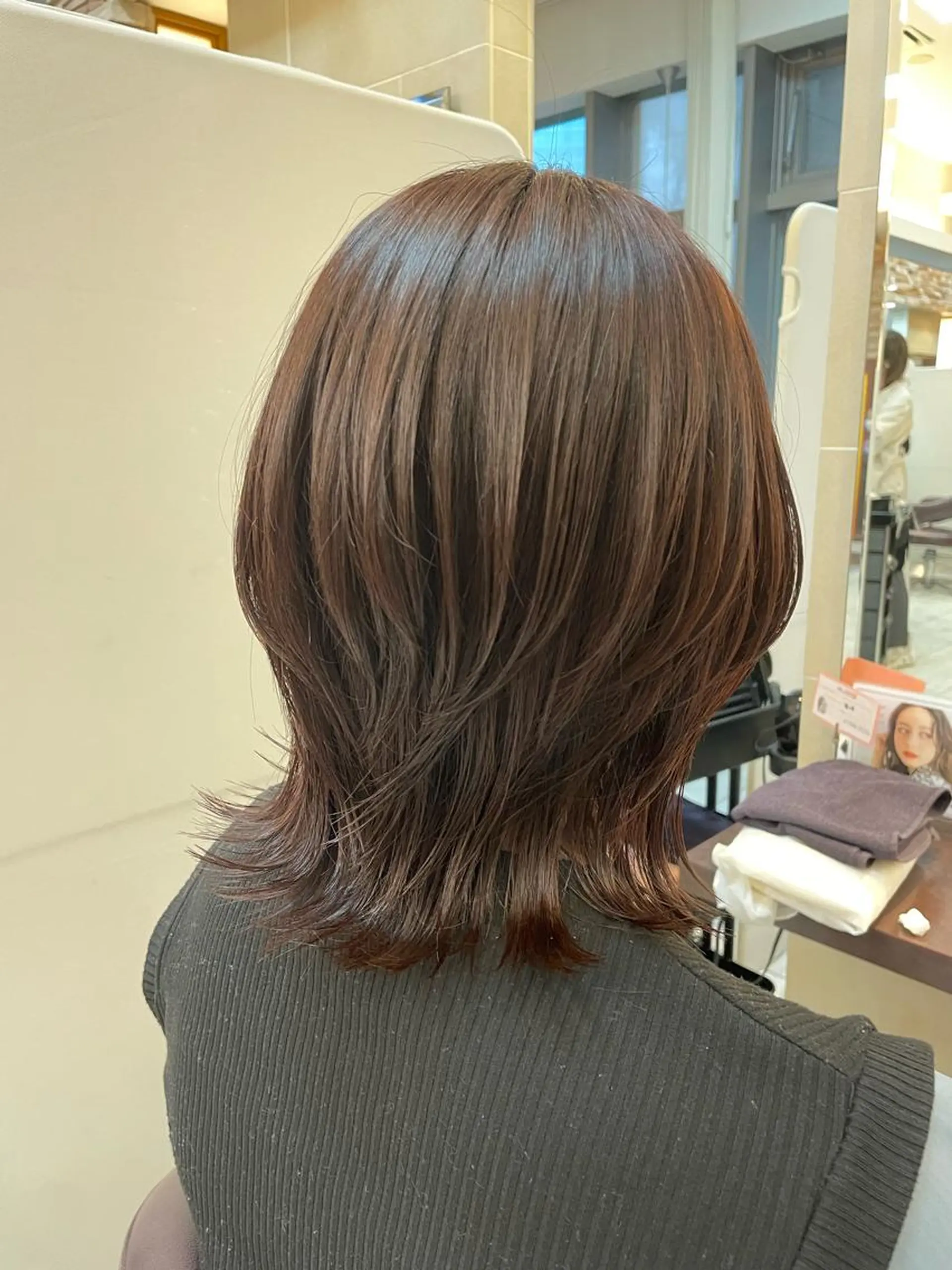 ミディアム カット 垢抜け透明感カラー 🌻篠崎梓🌻のヘアスタイル