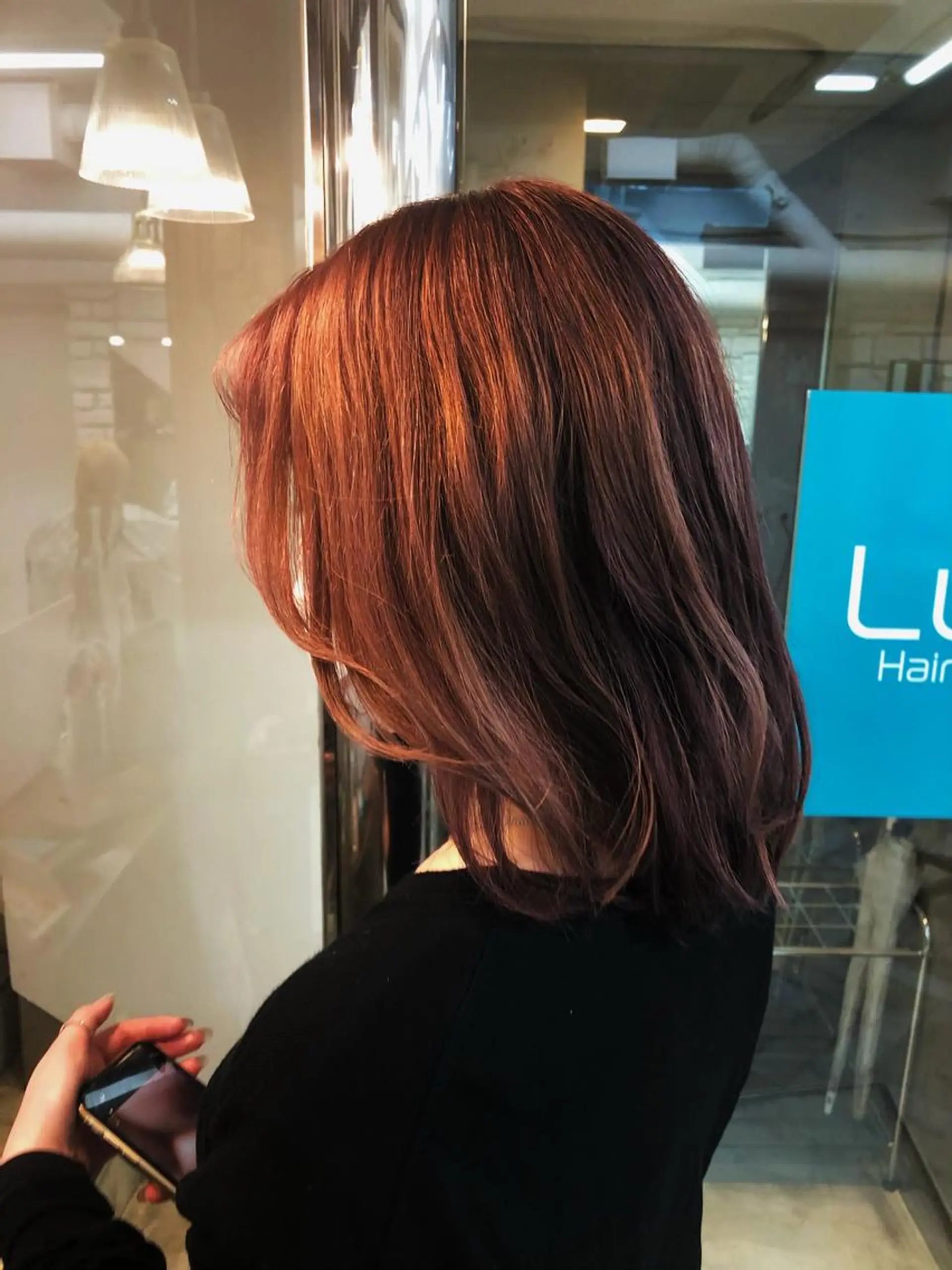 ミディアム エクステ 艶髪/ハイトーン Sherryのヘアスタイル