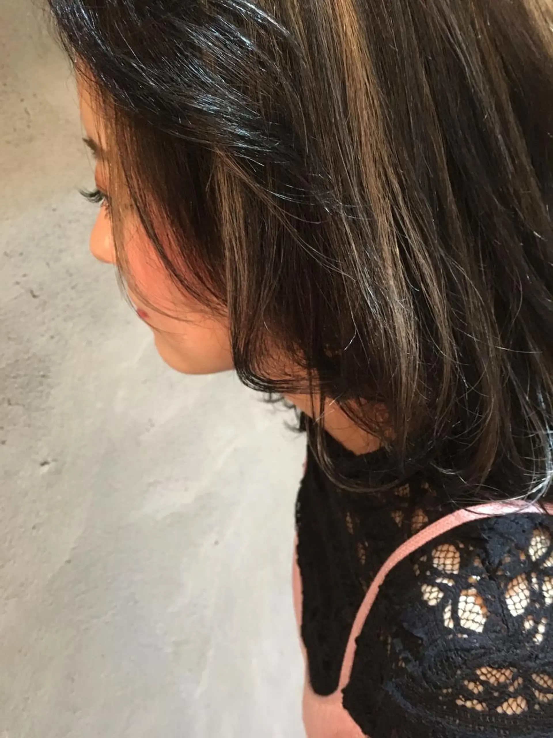 ミディアム カラー ハイライトカラー ハイライト 鎌田卓也/髪質改善 /透明感カラーのヘアスタイル