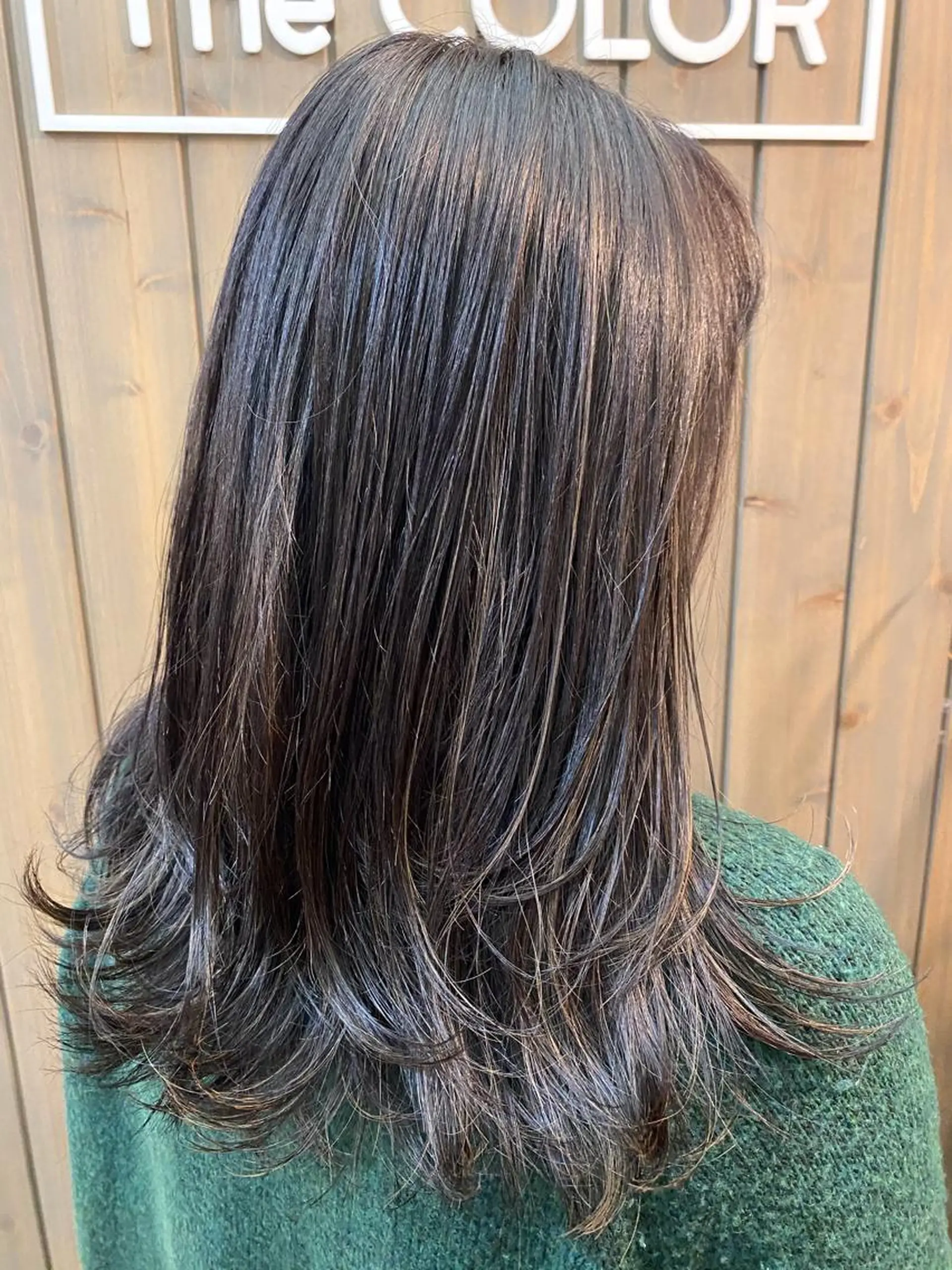 ミディアム カラー ベージュカラー ハイライトカラー ハイライト ナガミネアリサ/ 学芸大学/海外ヘアのヘアスタイル