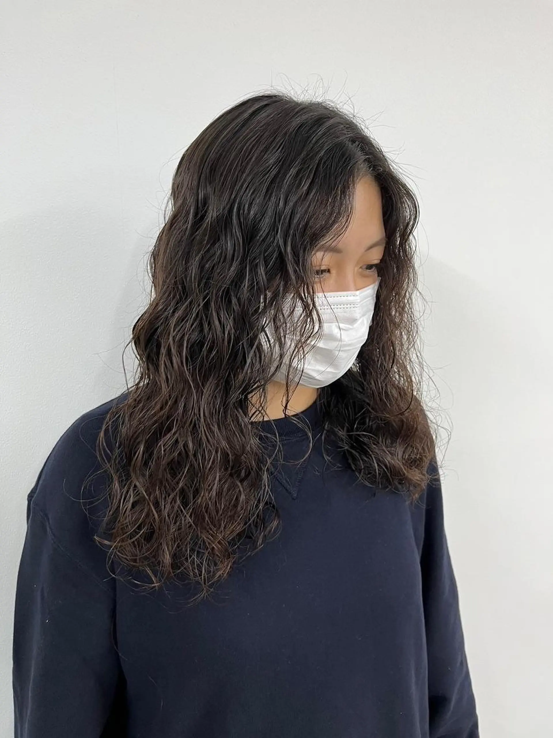 ロング パーマ ロング 上重 晴輝 Recharme新保のヘアスタイル