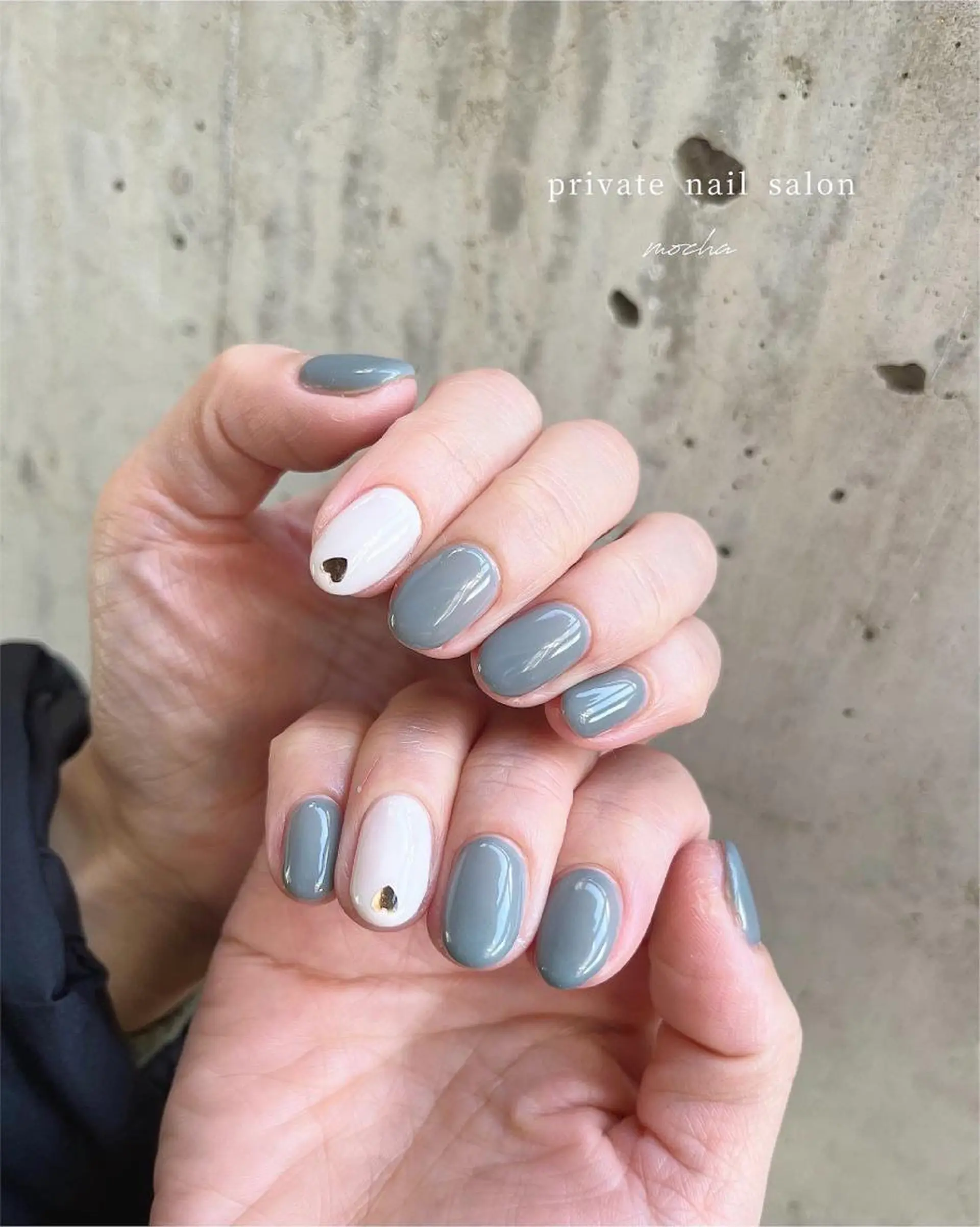 ネイル アートネイル カジュアル チークネイル フレンチネイル ジェルネイル mocha nailのネイルデザイン