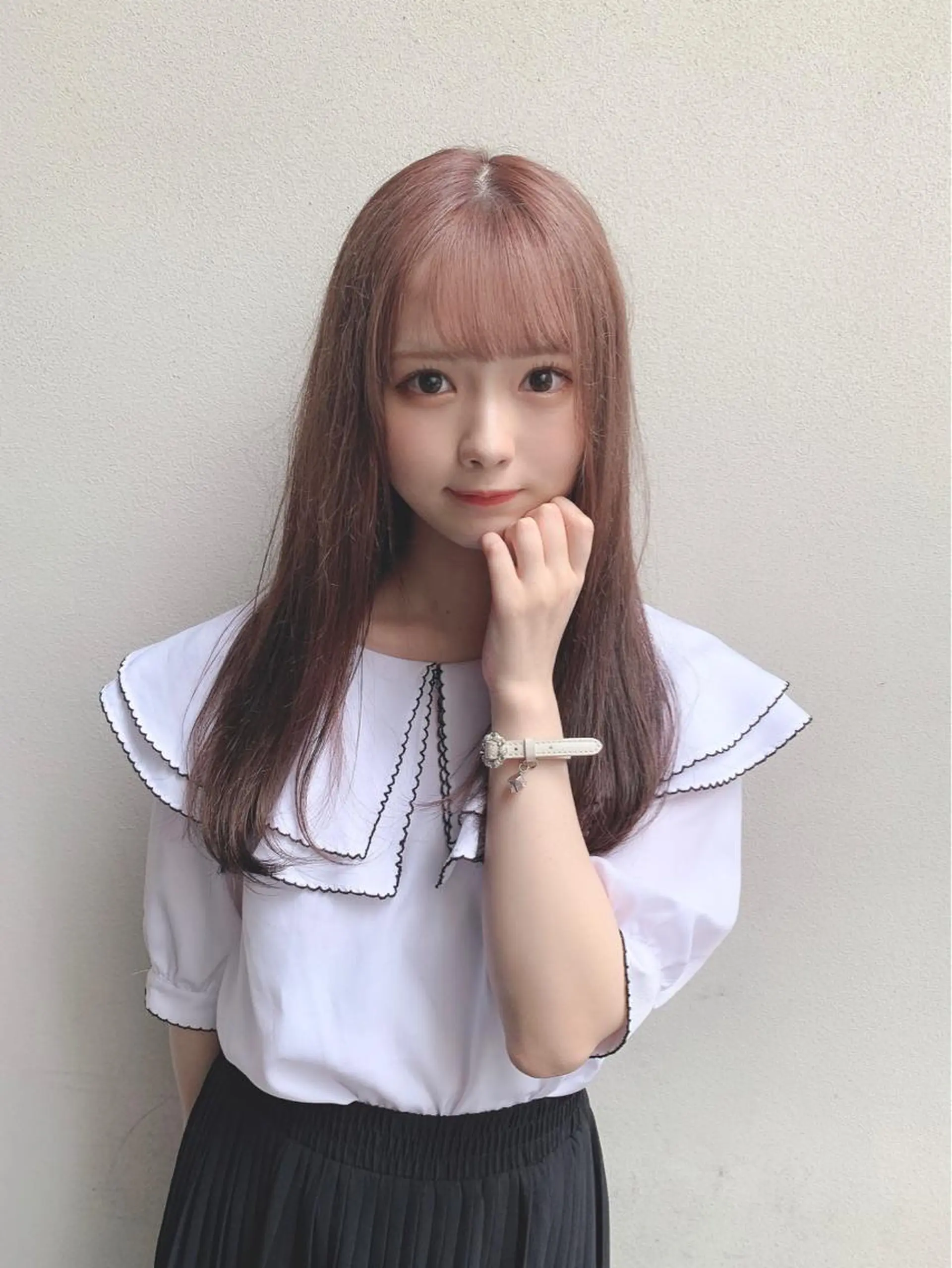 セミロング カラー ベージュカラー ラベンダーカラー ラベンダーベージュ トリートメント 矢野 晃平のヘアスタイル