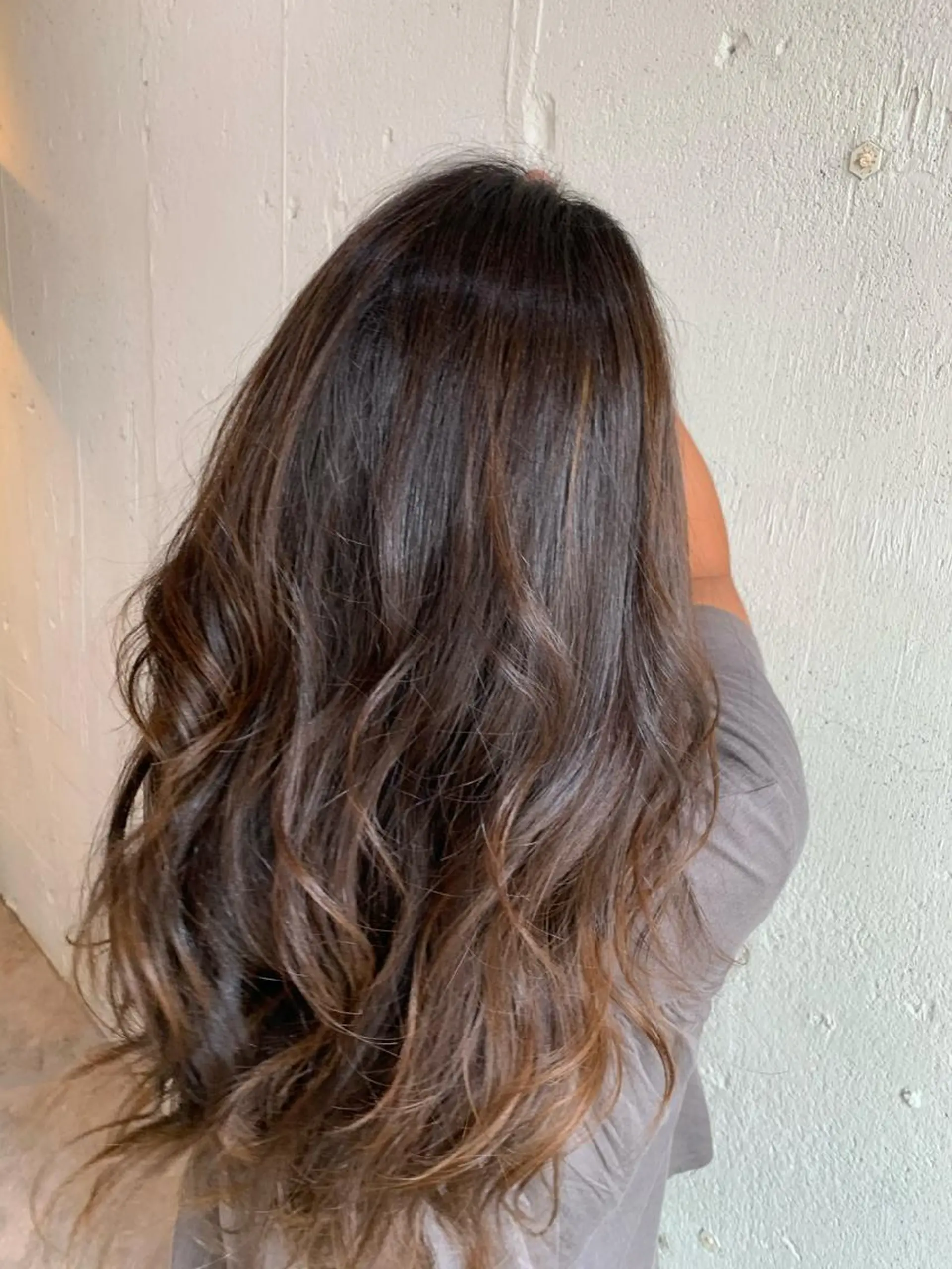 ロング カラー バレイヤージュ レイヤーカット カット ヘアカラー トリートメント 💛丁寧さNo.🥇 🧸片山智裕💛のヘアスタイル